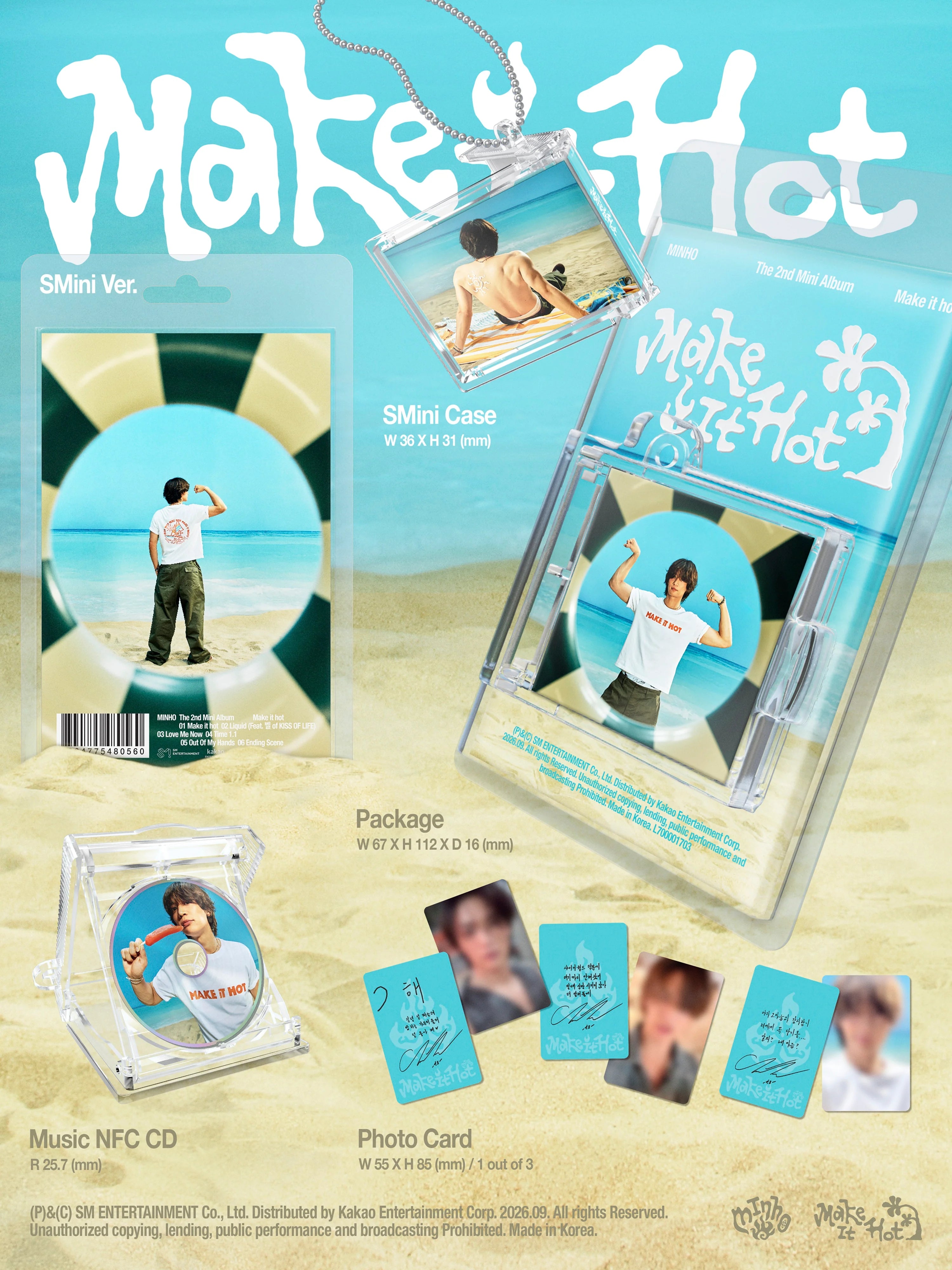 MINHO - The 2nd Mini Album 'Make it hot' (SMini Ver.) (Kpop Nara Exclu