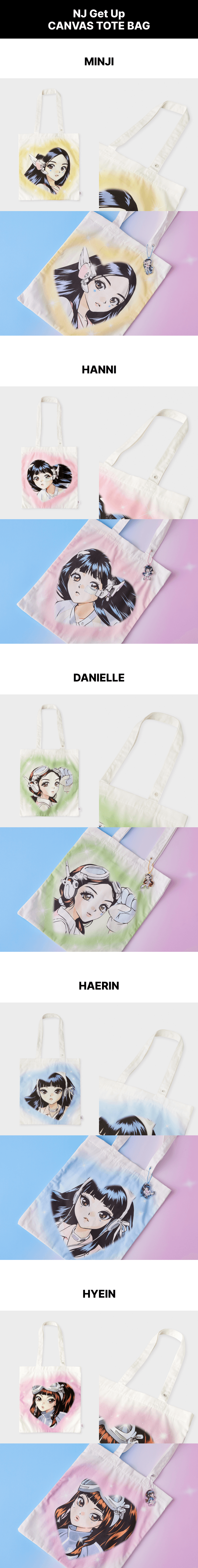 NEW JEANS - GET UP CANVAS TOTE BAG – Kpop Nara