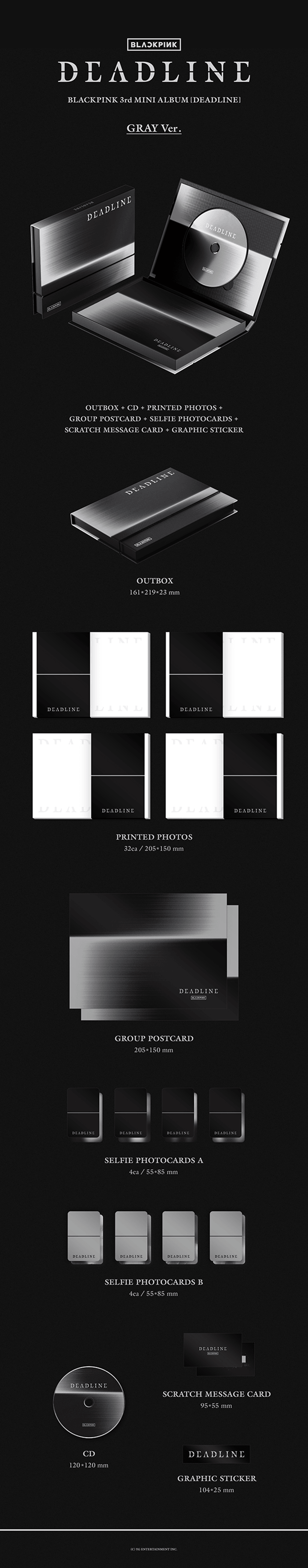 BLACKPINK - DEADLINE (3RD MINI ALBUM) [GRAY VER.] – Kpop Nara
