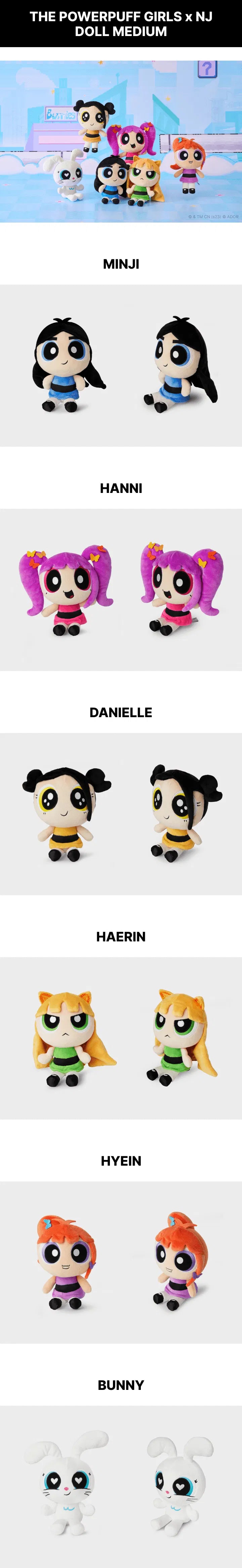 NEW JEANS X THE POWERPUFF GIRLS MEDIUM DOLL – Kpop Nara