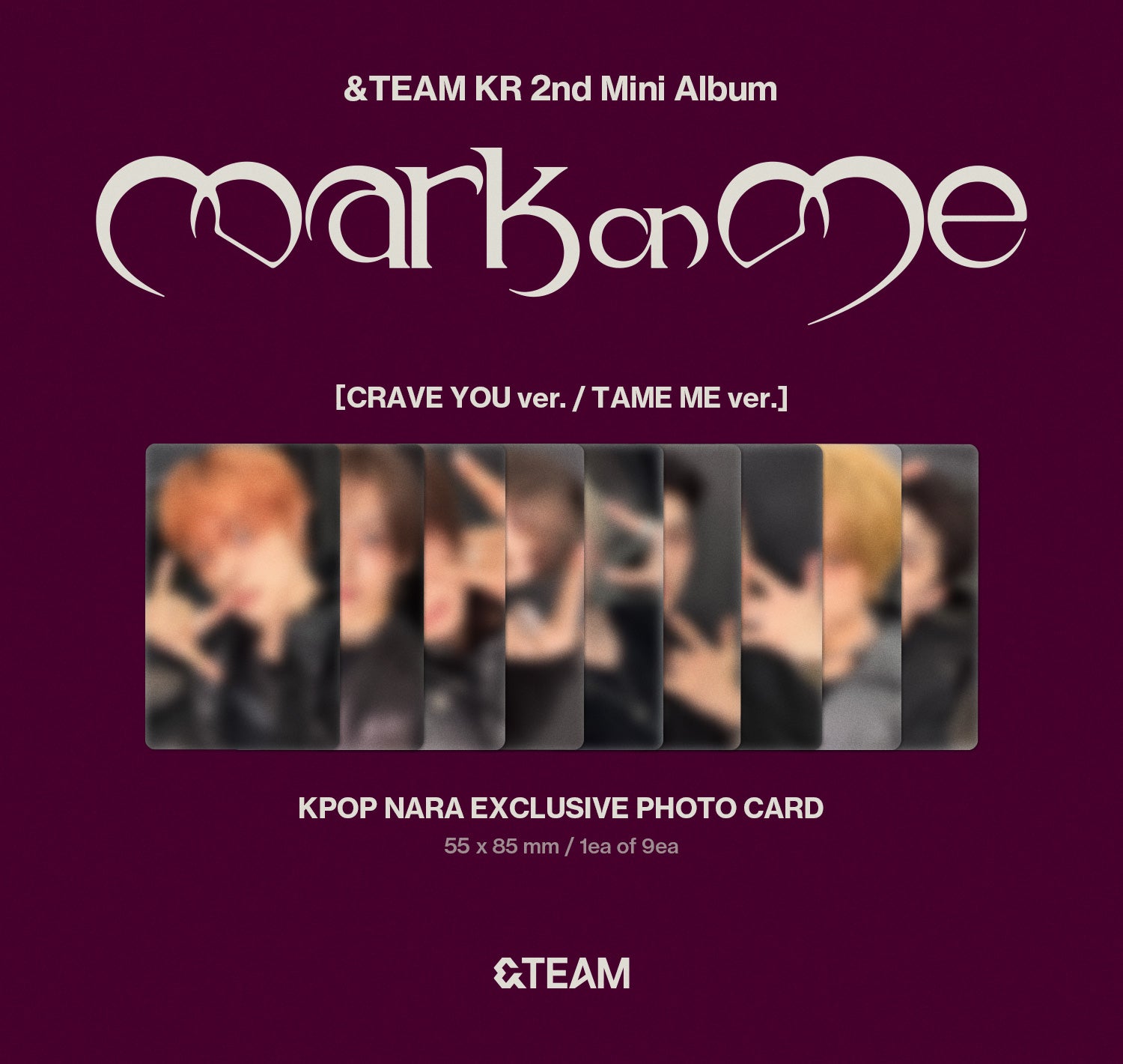 PRE-ORDER] &TEAM - Mark On Me (TAME ME ver.) (KPOP NARA Exclusive