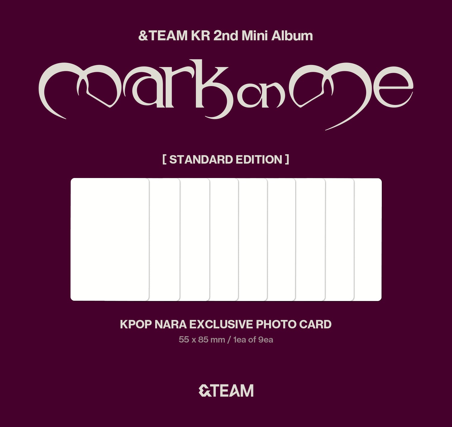 PRE-ORDER] &TEAM - Mark On Me (TAME ME ver.) (KPOP NARA Exclusive