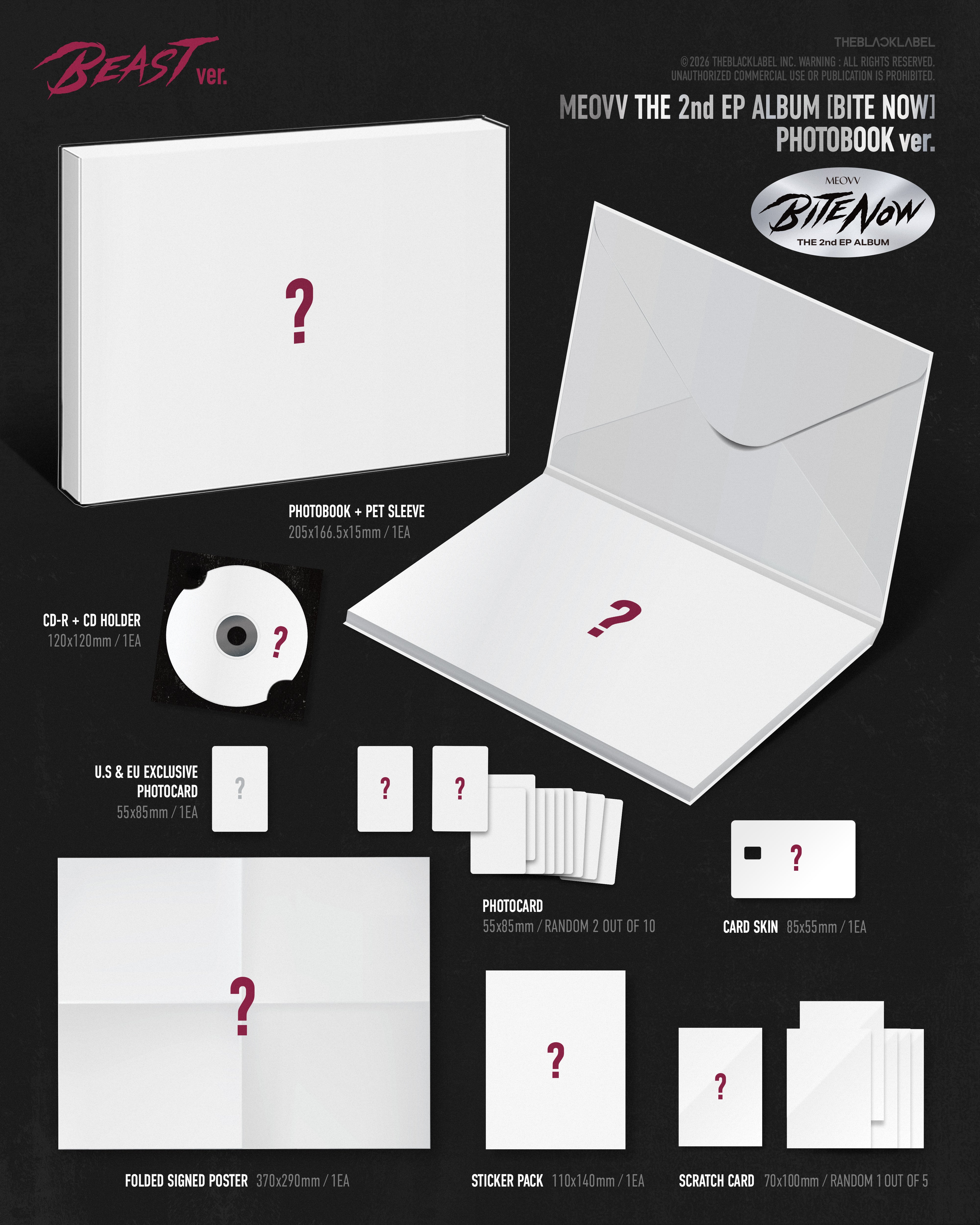 PRE-ORDER] MEOVV - 2nd EP 'BITE NOW' (BEAST ver.) (Signed) – Kpop Nara