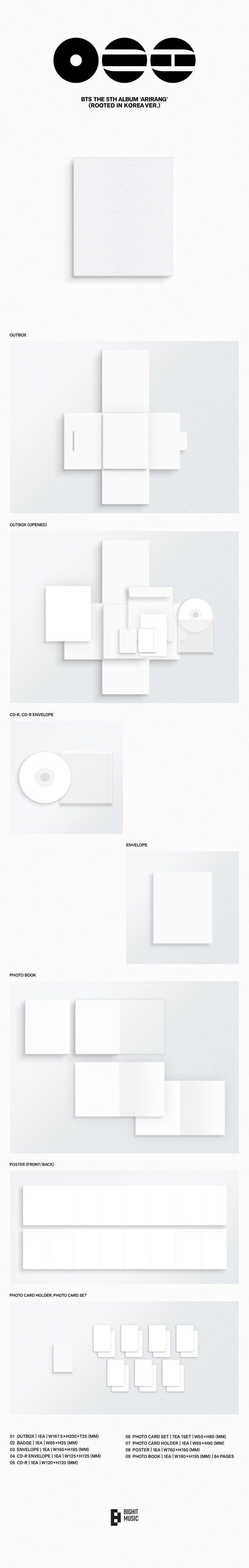 BTS - ARIRANG (5TH ALBUM) [ROOTED IN KOREA VER.] – Kpop Nara