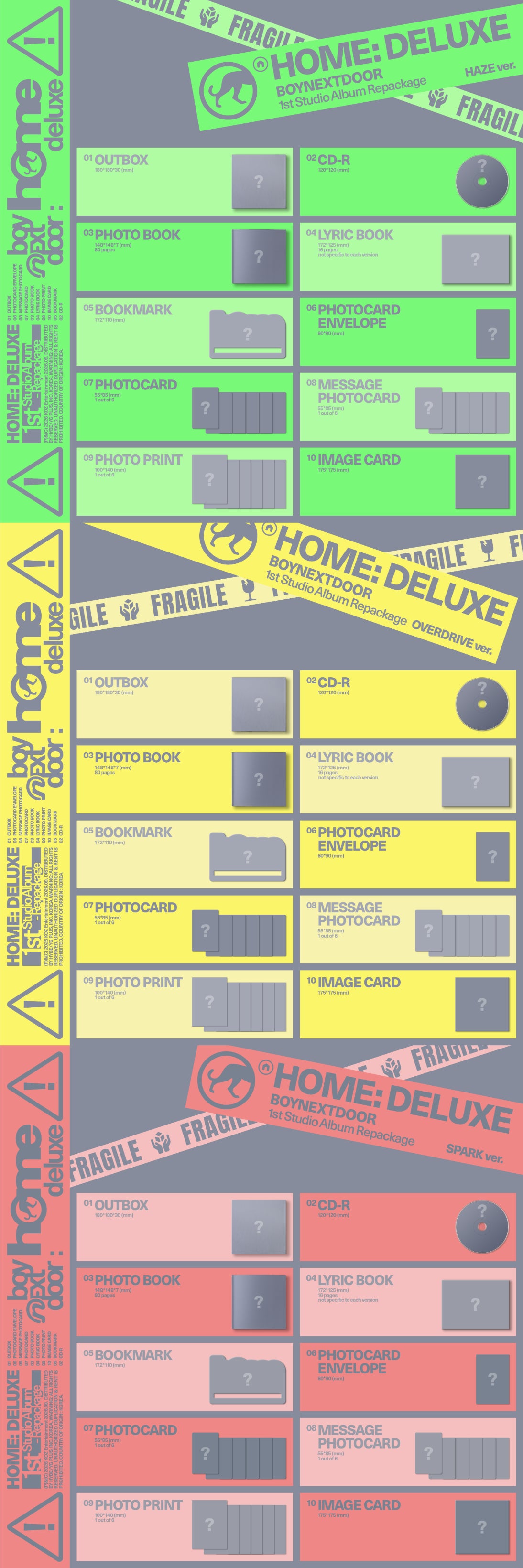 DEXCORE CD+BD +おまけセット PRE-ORDER] BOYNEXTDOOR - 1st Studio Album REPACKAGE - HOME