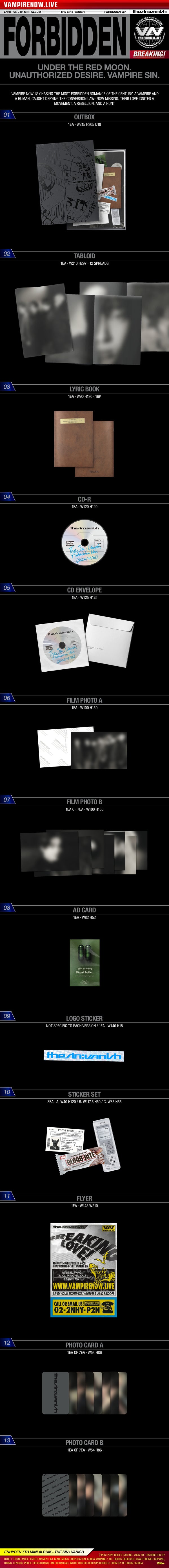 PRE-ORDER] ENHYPEN - THE SIN : VANISH [KPOP NARA EXCLUSIVE] – Kpop