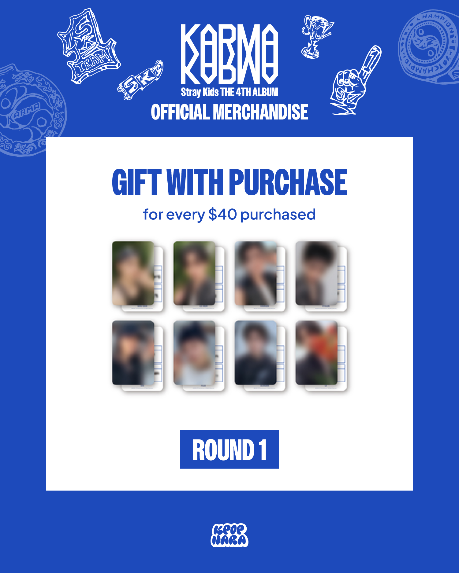 ROUND 1] STRAY KIDS - KARMA PVC POUCH – Kpop Nara