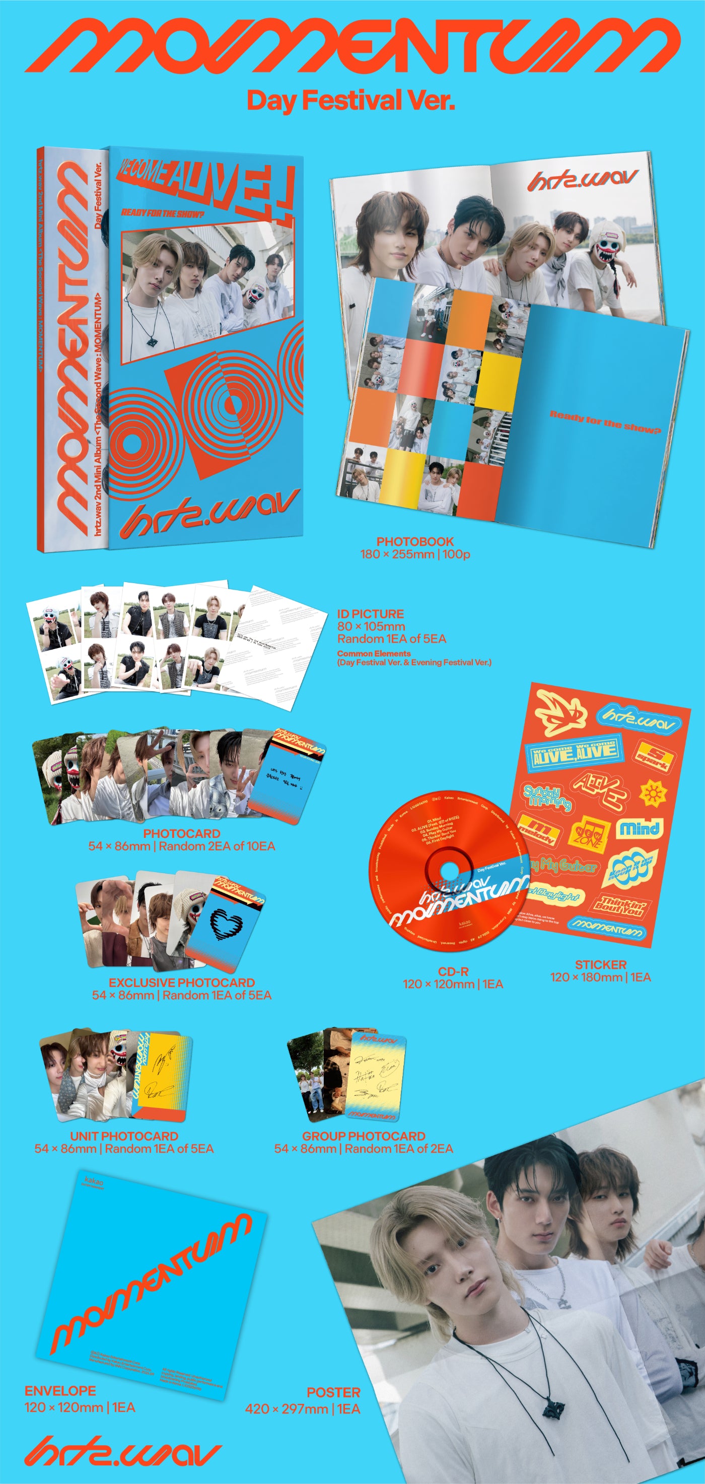 PRE-ORDER] hrtz.wav - 2nd Mini Album [The Second Wave : MOMENTUM