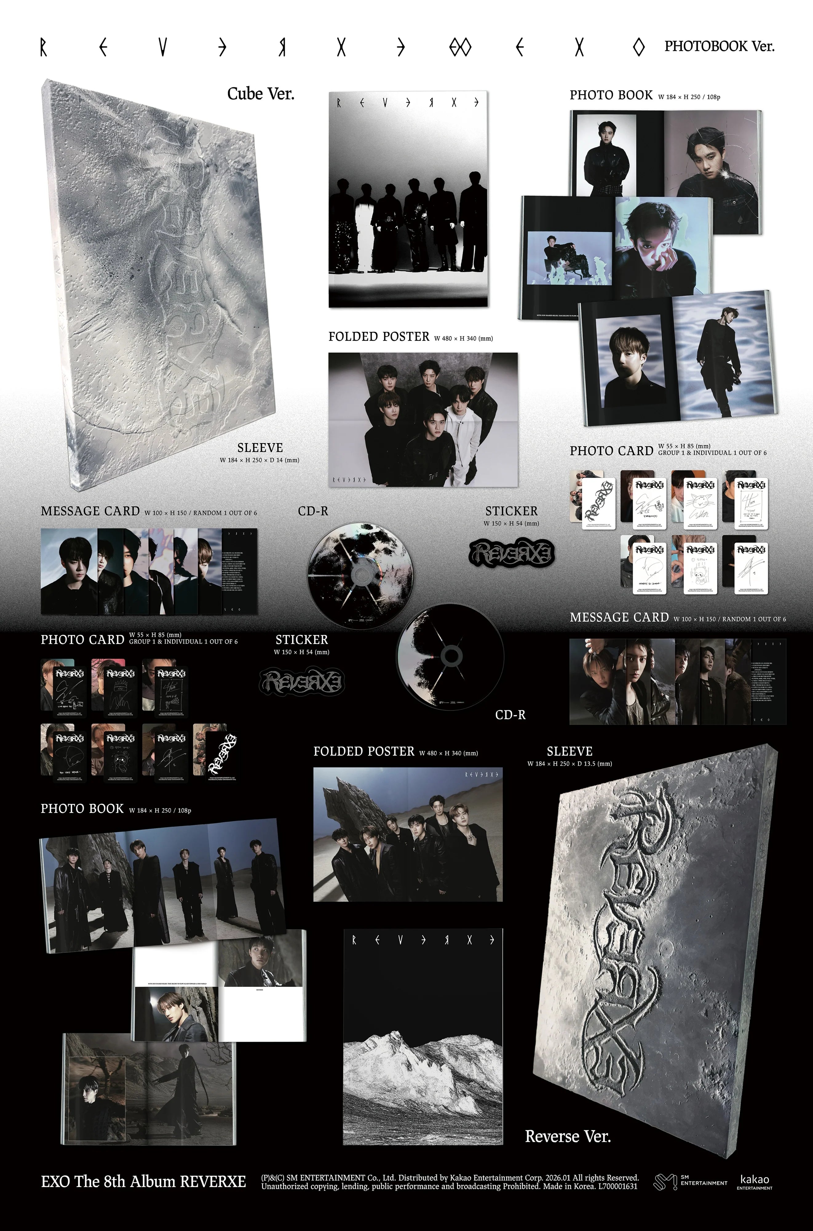 EXO - REVERXE (THE 8TH ALBUM) [PHOTOBOOK VER.] [KPOP NARA