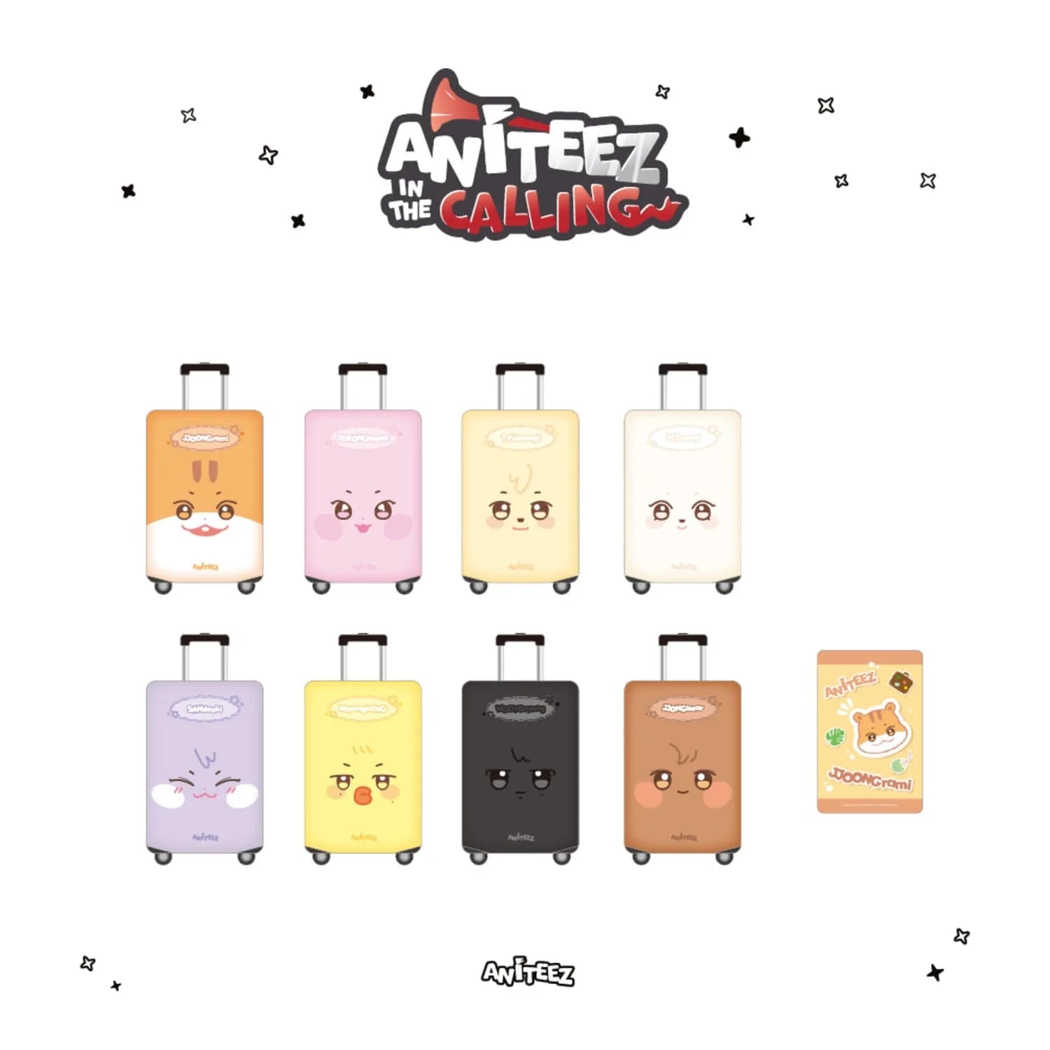 ATEEZ - ANITEEZ IN THE CALLING LUGGAGE COVER (S) – Kpop Nara ATEEZ - ANITEEZ IN THE CALLING LUGGAGE COVER (S) – Kpop Nara
