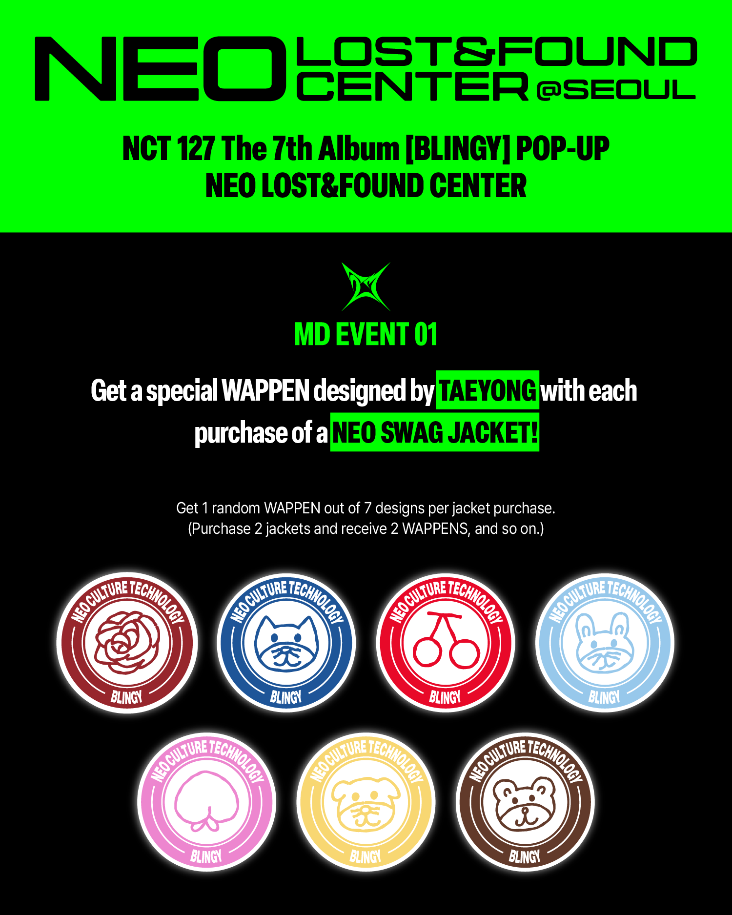 PRE-ORDER] NCT 127 [NEO LOST&FOUND CENTER] POP-UP MD - LOST&FOUND