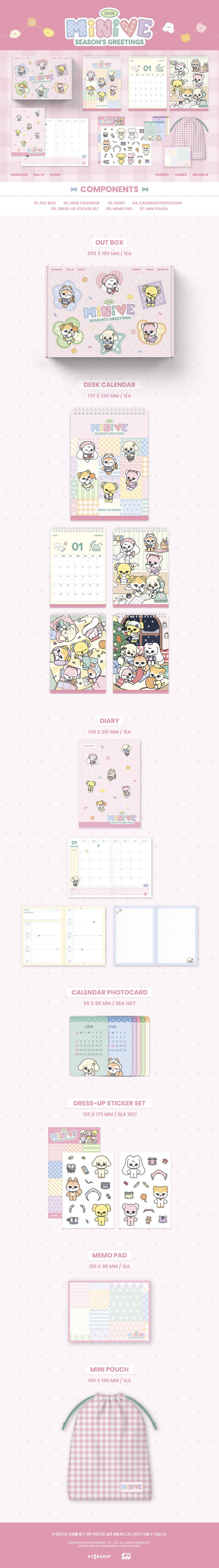 IVE - MINIVE 2026 SEASON'S GREETINGS – Kpop Nara