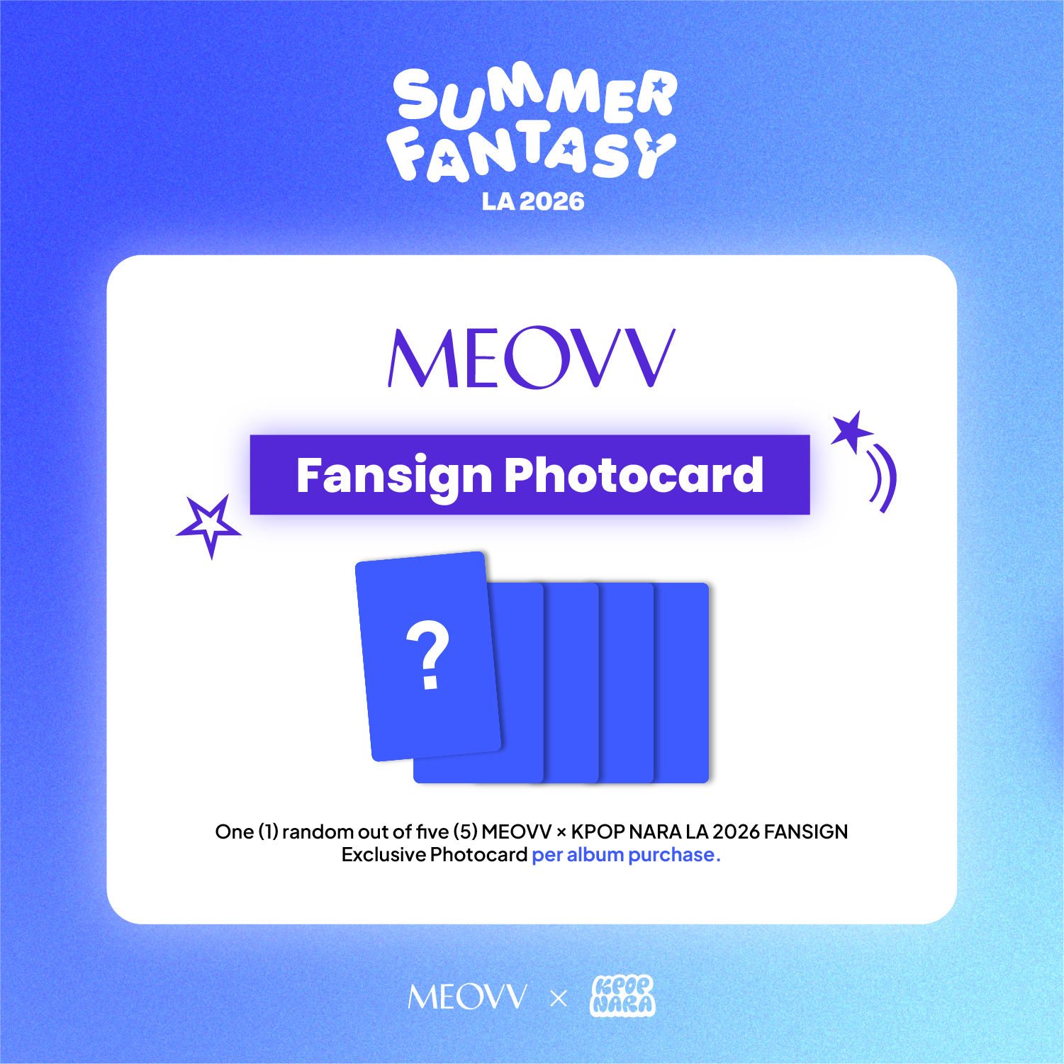 PRE-ORDER] MEOVV - 2nd EP 'BITE NOW' [LA 2026 FANSIGN EVENT