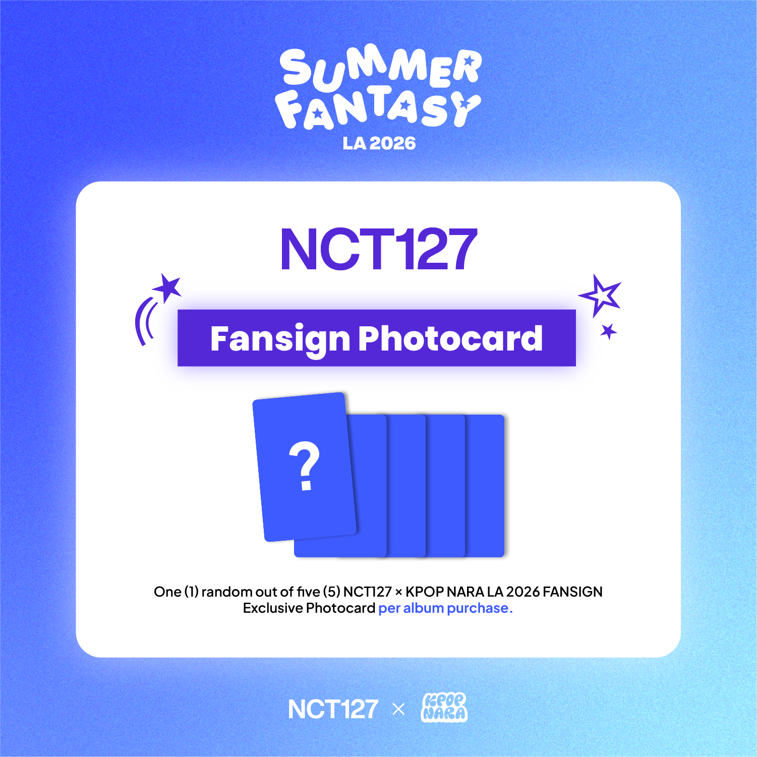 PRE-ORDER] NCT 127 - The 7th Album 'BLINGY' [LA 2026 FANSIGN EVENT