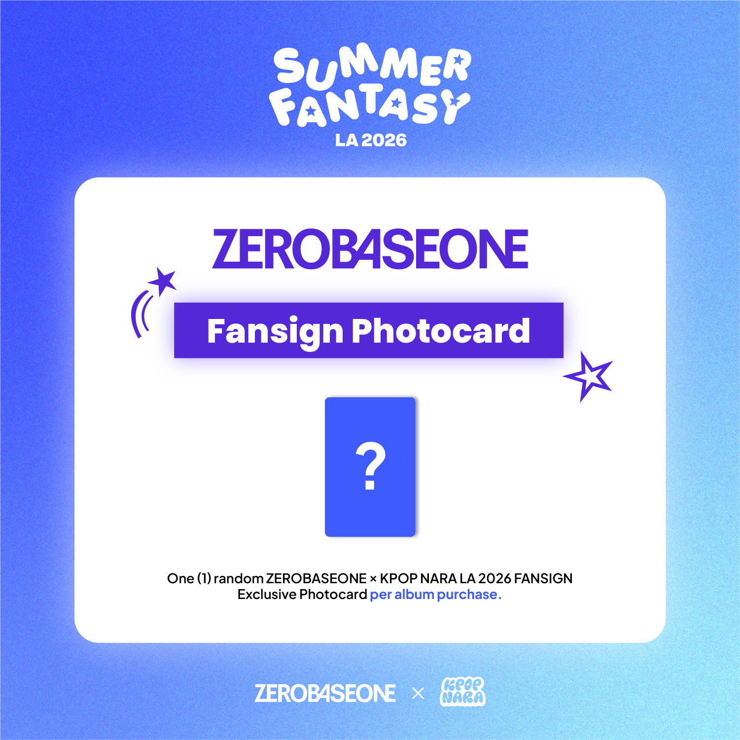 PRE-ORDER] ZEROBASEONE - 'Ascend-' [LA 2026 FANSIGN EVENT] – Kpop Nara