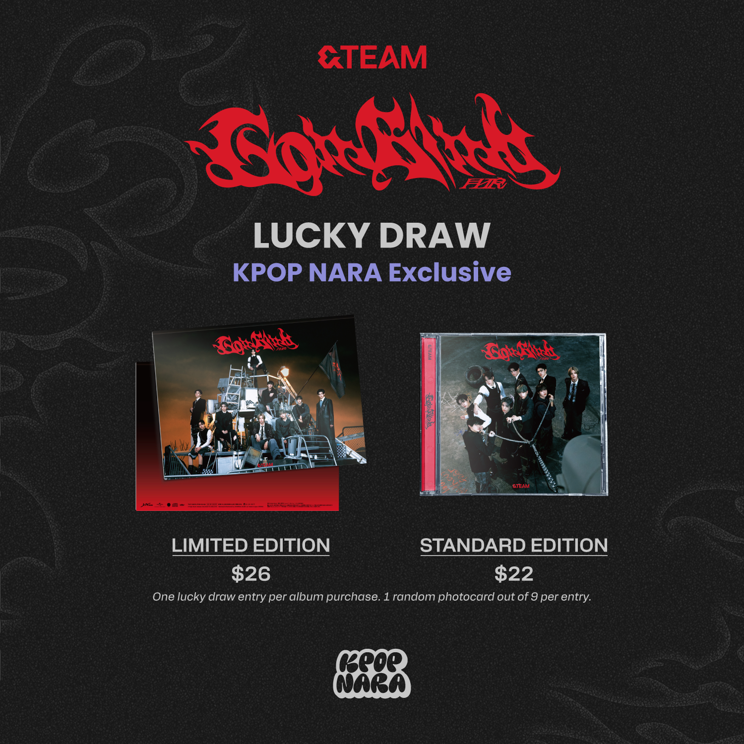 &TEAM - GO IN BLIND (3RD SINGLE ALBUM) [KPOP NARA EXCLUSIVE