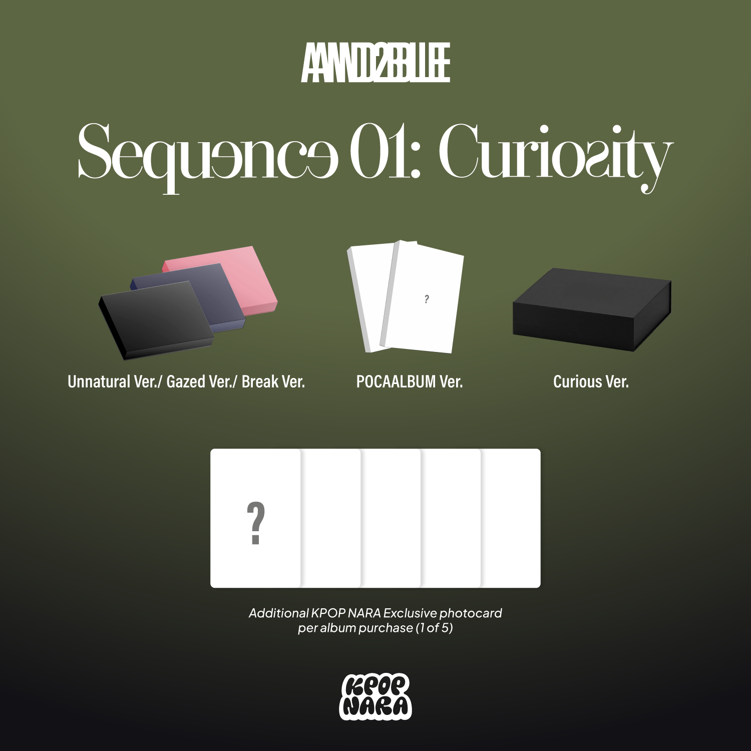 PRE-ORDER] AND2BLE - Sequence 01: Curiosity (Curious ver.) (Kpop Nara