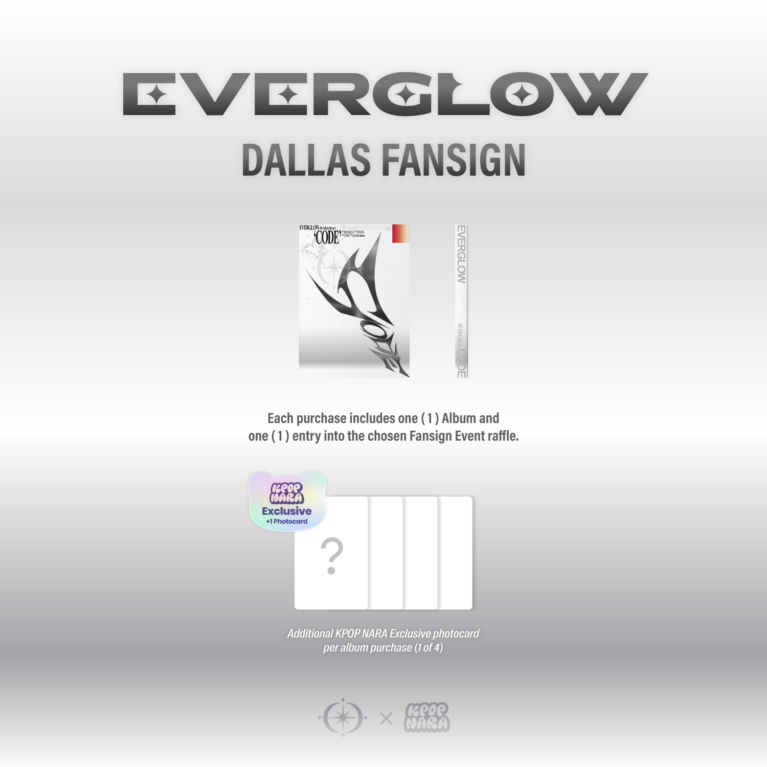 PRE-ORDER] EVERGLOW - CODE [DALLAS FANSIGN EVENT] – Kpop Nara