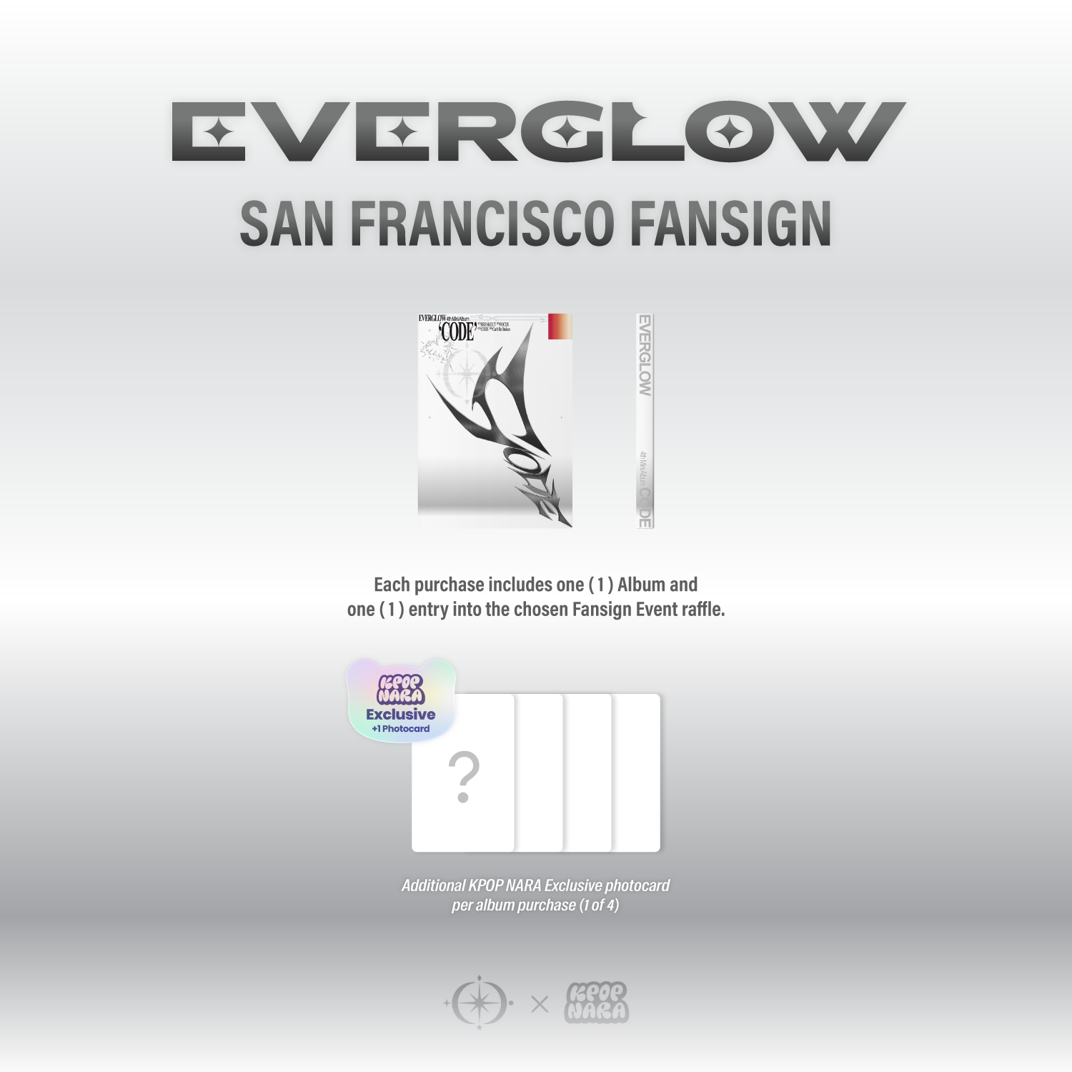 PRE-ORDER] EVERGLOW - CODE [SAN FRANCISCO FANSIGN EVENT] – Kpop Nara