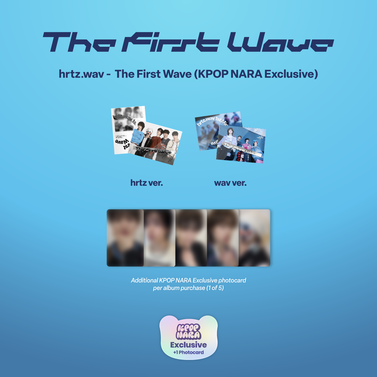 HRTZ.WAV - THE FIRST WAVE (1ST MINI ALBUM) [KPOP NARA EXCLUSIVE