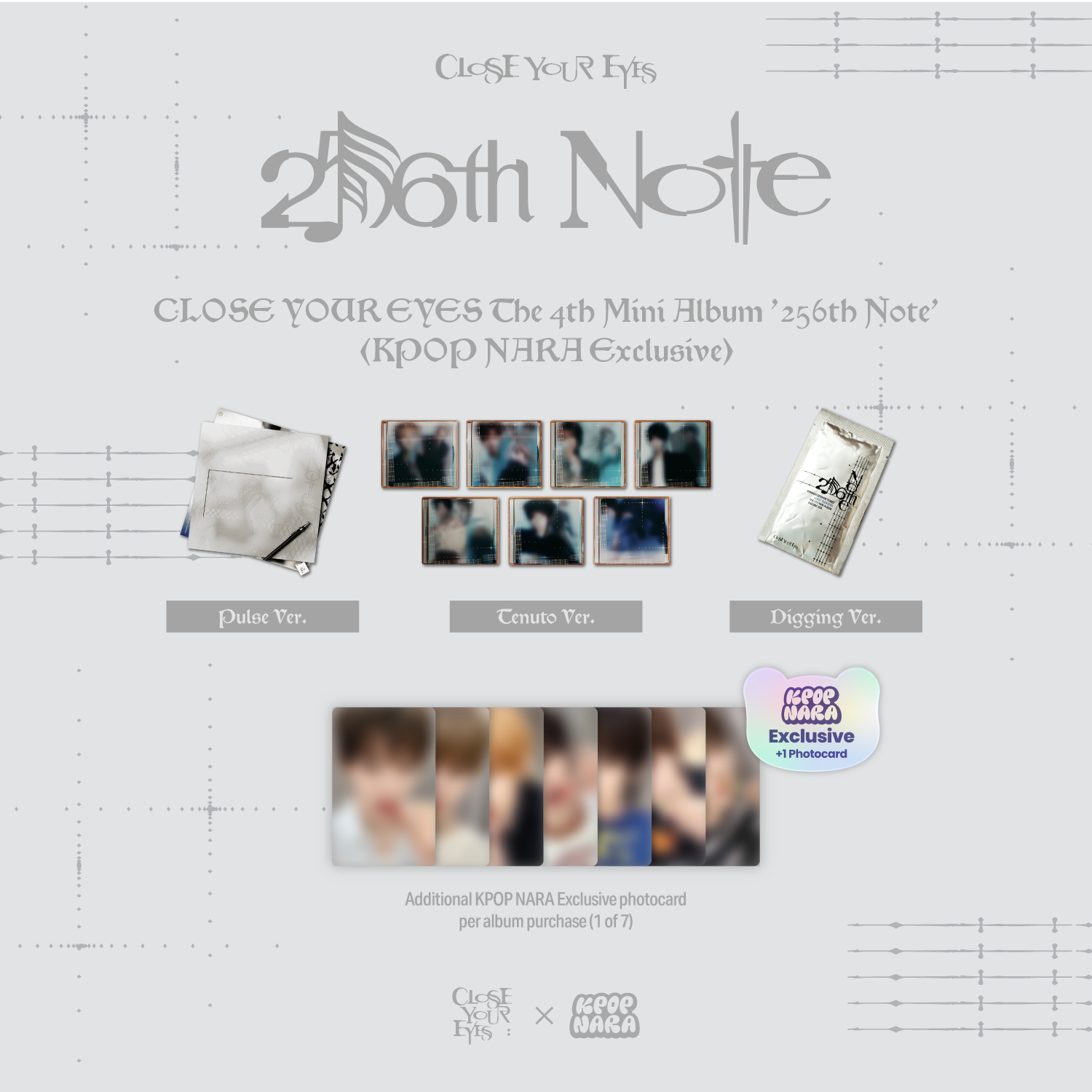 PRE-ORDER] CLOSE YOUR EYES - The 4th Mini Album '256th Note