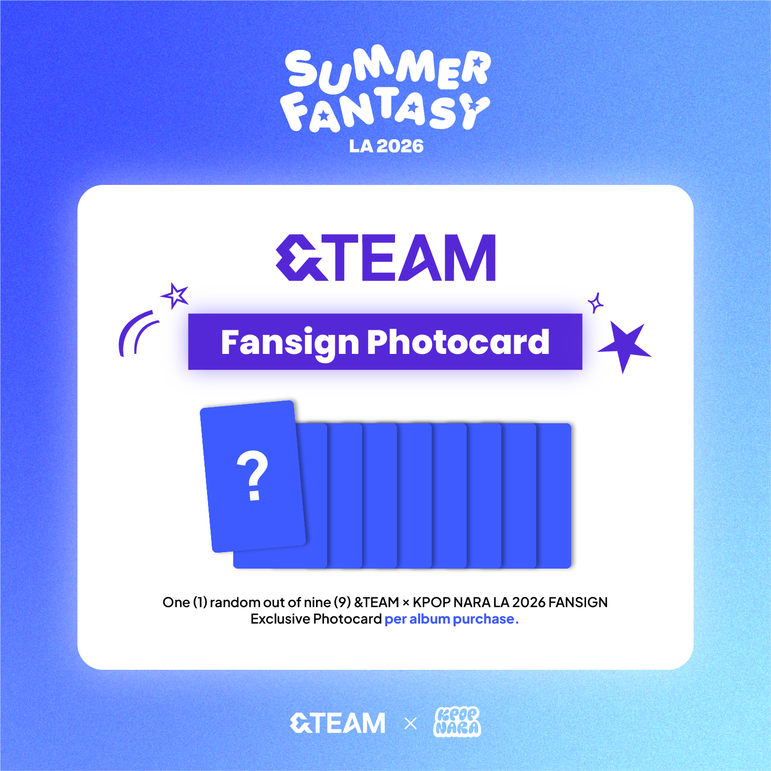 PRE-ORDER] &TEAM - 3rd EP 'We On Fire' [LA 2026 FANSIGN EVENT