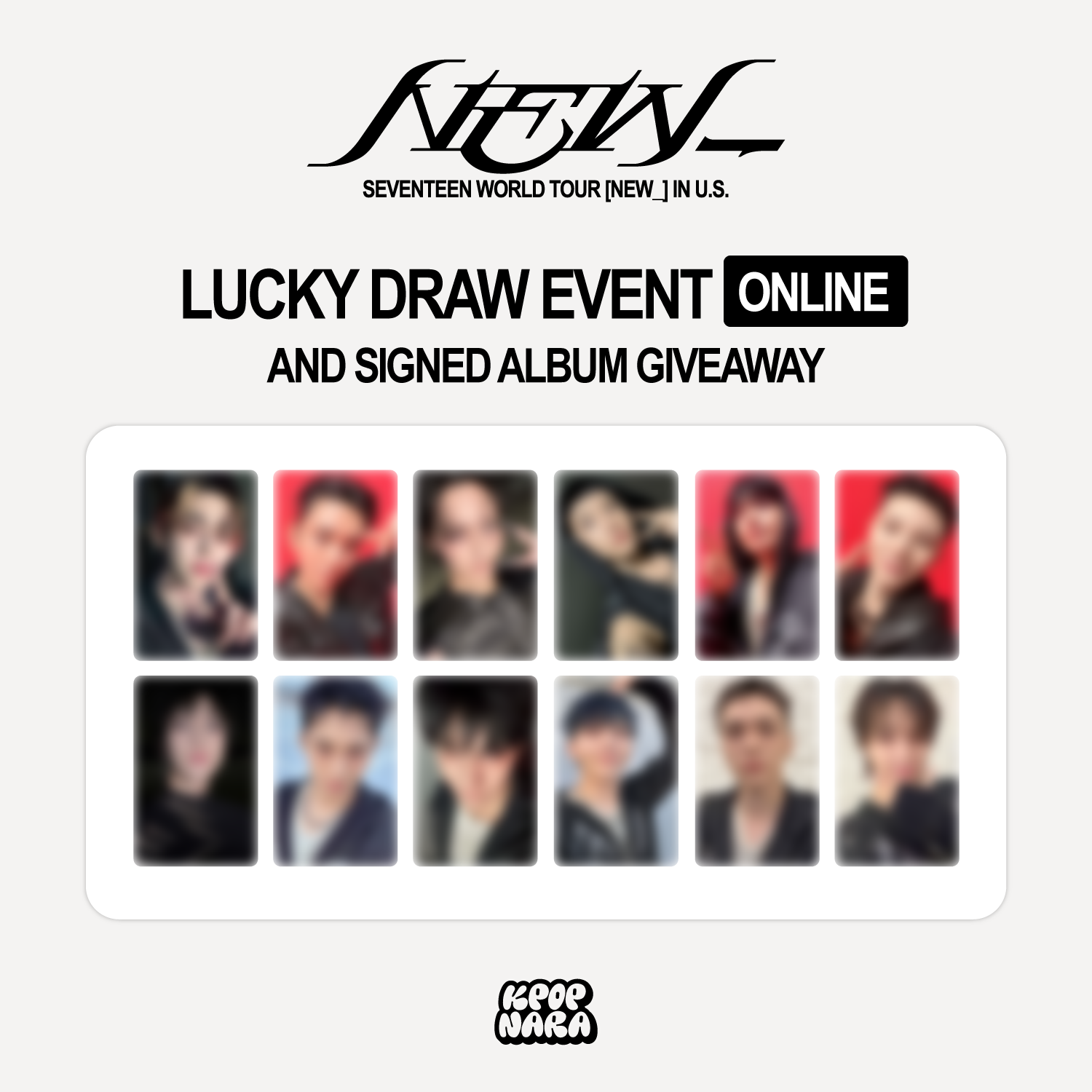 PRE-ORDER] SEVENTEEN - WORLD TOUR [NEW_] IN U.S [KPOP NARA