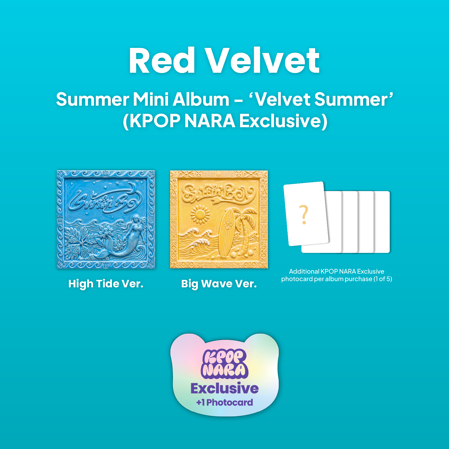 PRE-ORDER] Red Velvet - 'Velvet Summer' (Big Wave Ver.) (KPOP NARA