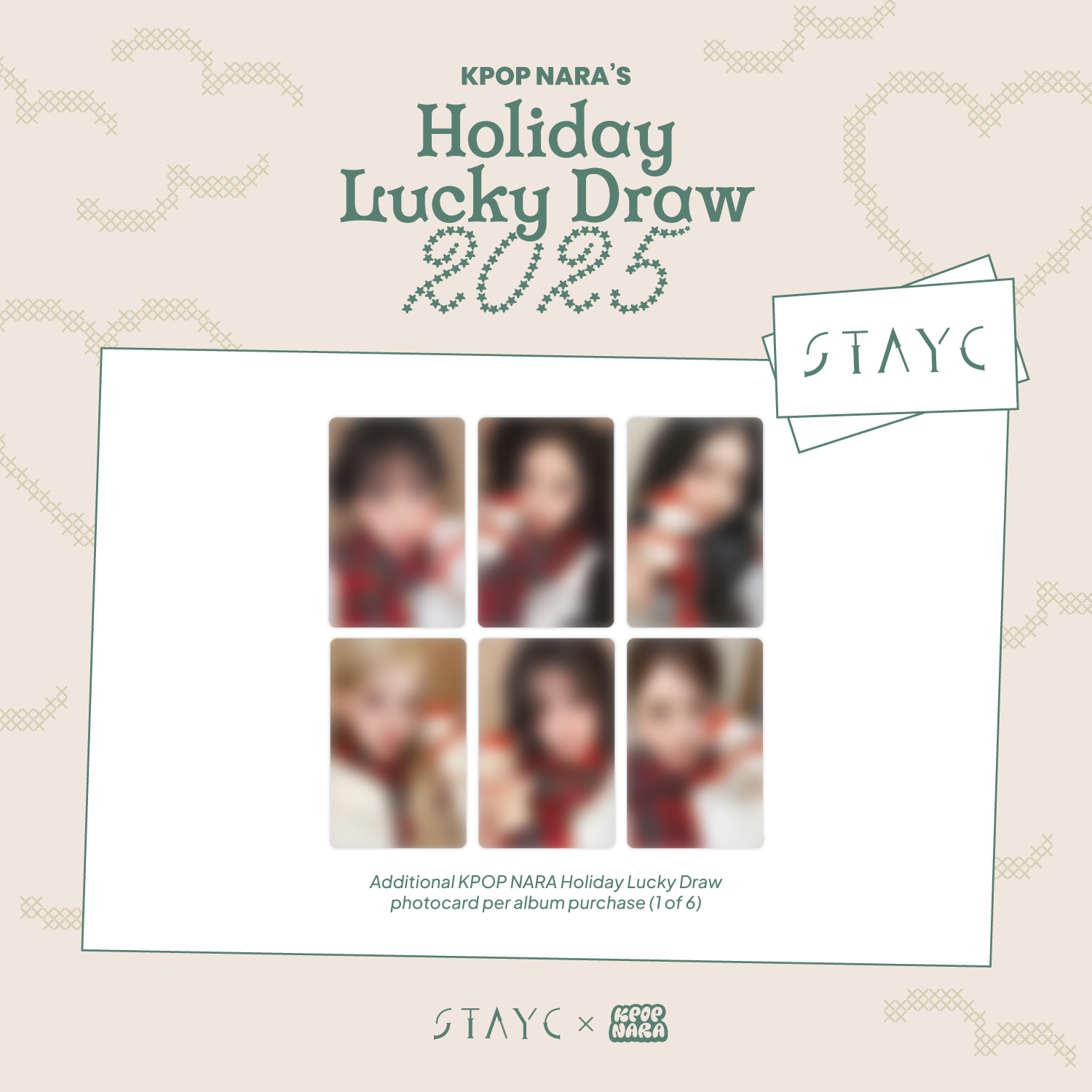 SHIPPED PC PRE-ORDER] STAYC- KPOP NARA EXCLUSIVE HOLIDAY LUCKY