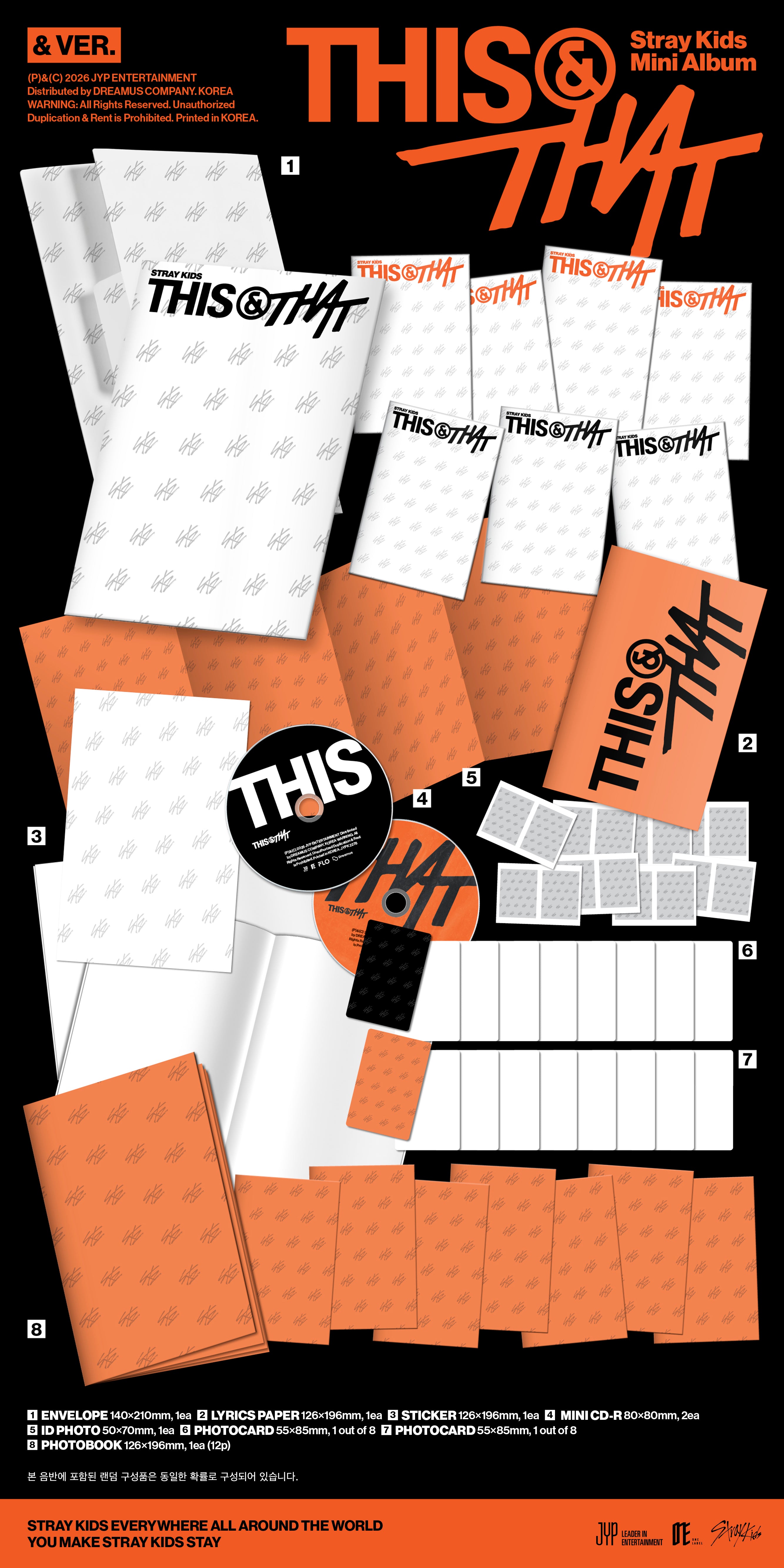 PRE-ORDER] STRAY KIDS - THIS & THAT (& VER.) (KPOP NARA Exclusive