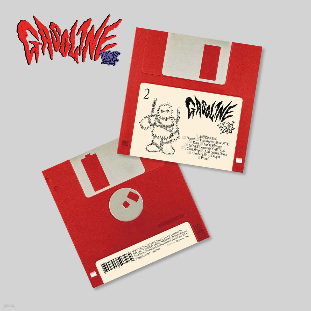 SHINEE: KEY - GASOLINE (2ND ALBUM) [FLOPPY DISK VER.] – Kpop Nara