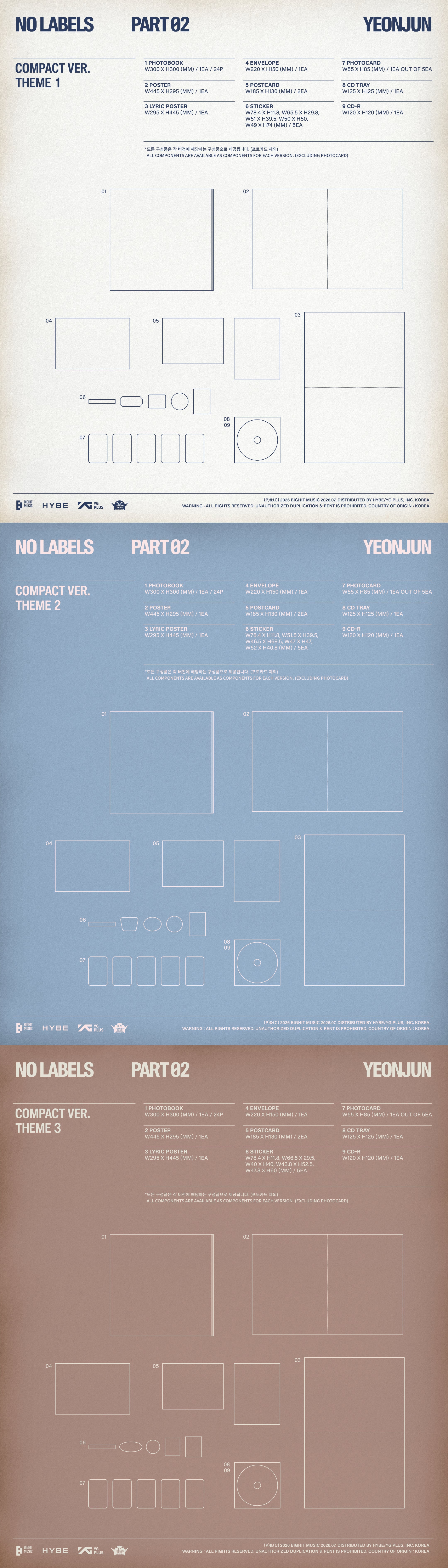 TXT: YEONJUN - NO LABELS: PART 02 (Compact Ver.) (Signed) – Kpop Nara