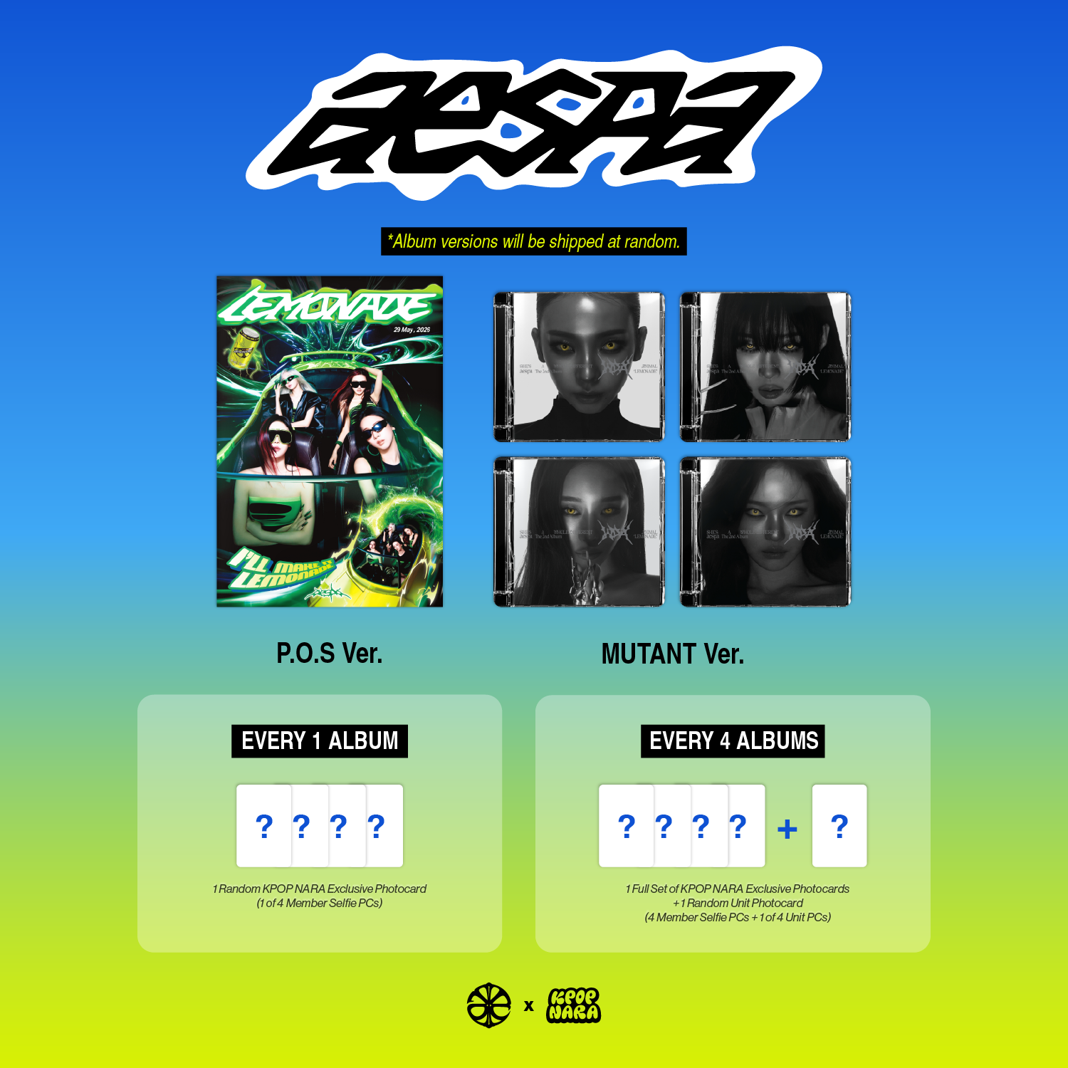 PRE-ORDER] aespa - The 2nd Album 'LEMONADE' [LA 2026 FANSIGN EVENT