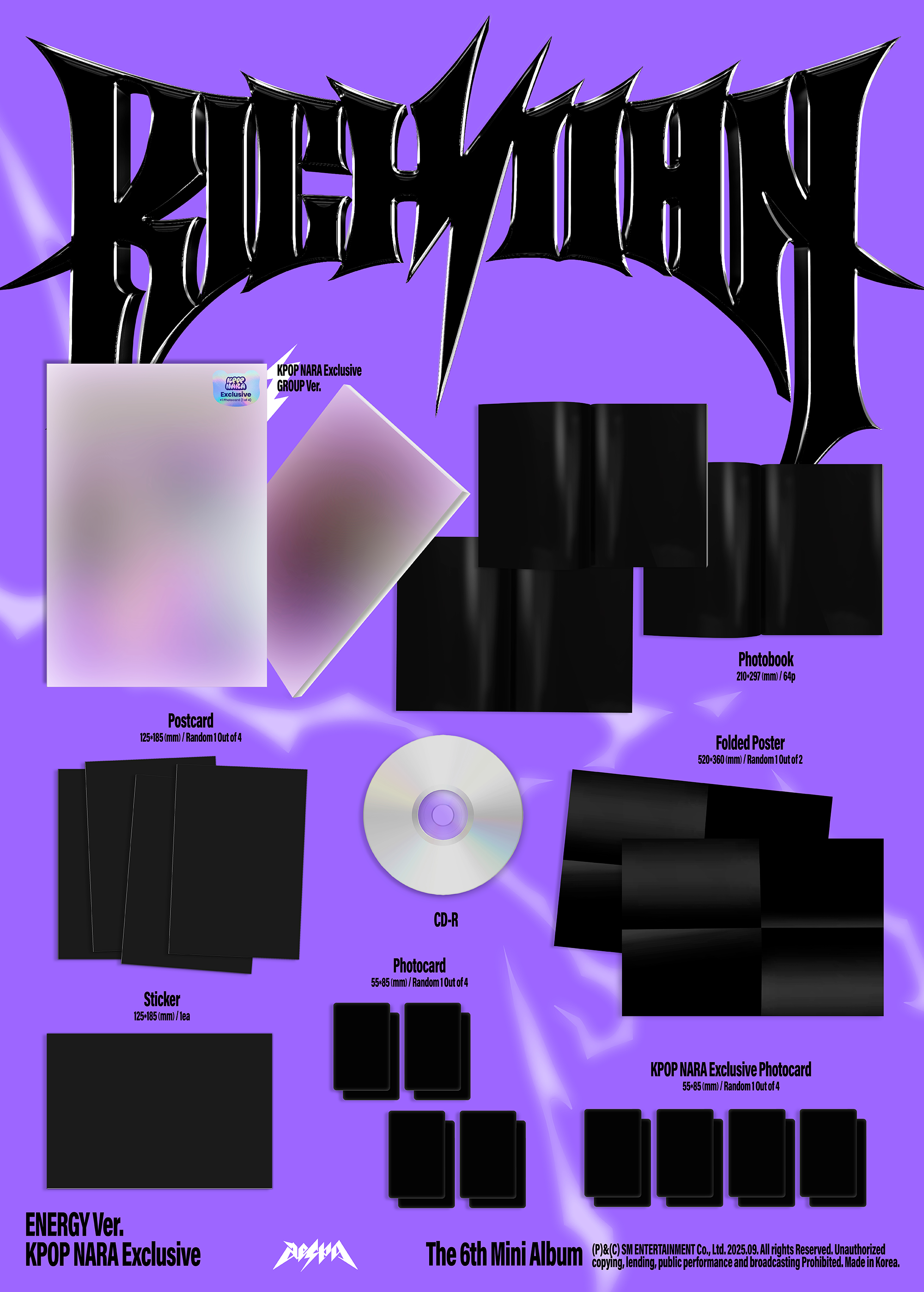 aespa ニンニン RichMan kpop nara US アメリカ トレカ AESPA - RICH MAN (ENERGY VER.) [KPOP NARA EXCLUSIVE] – Kpop Nara