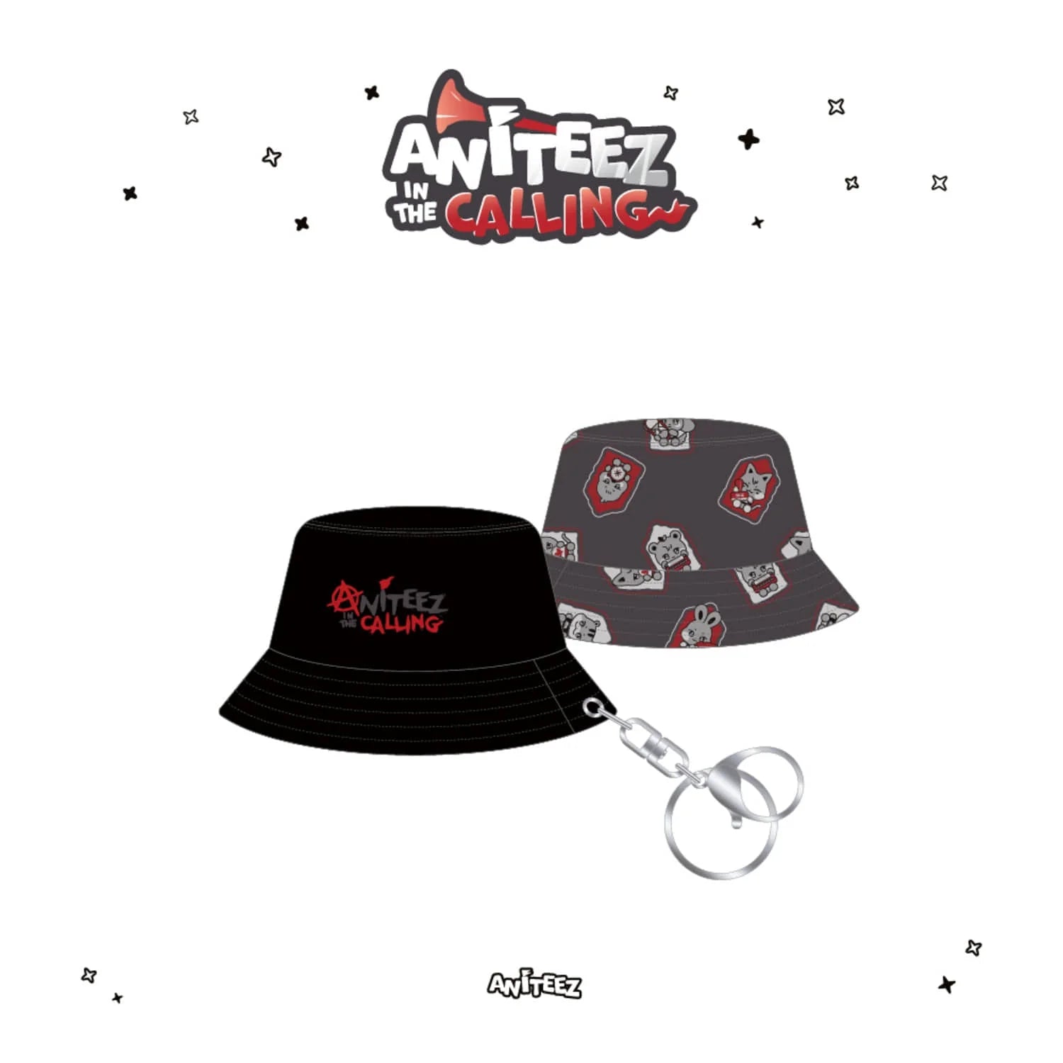 ATEEZ - ANITEEZ IN THE CALLING BUCKET HAT KEYCHAIN – Kpop Nara