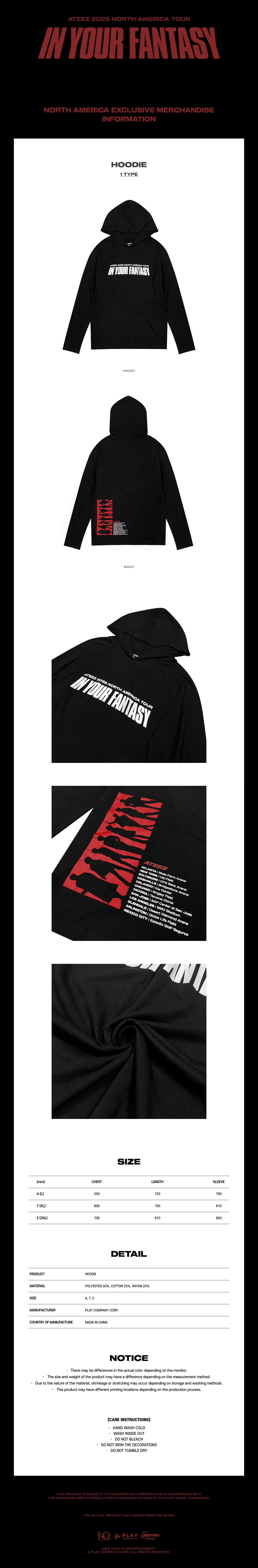 ATEEZ - IN YOUR FANTASY HOODIE – Kpop Nara