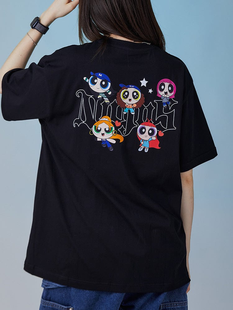NEW JEANS X POWERPUFF GIRLS - T-SHIRT (BLACK) – Kpop Nara