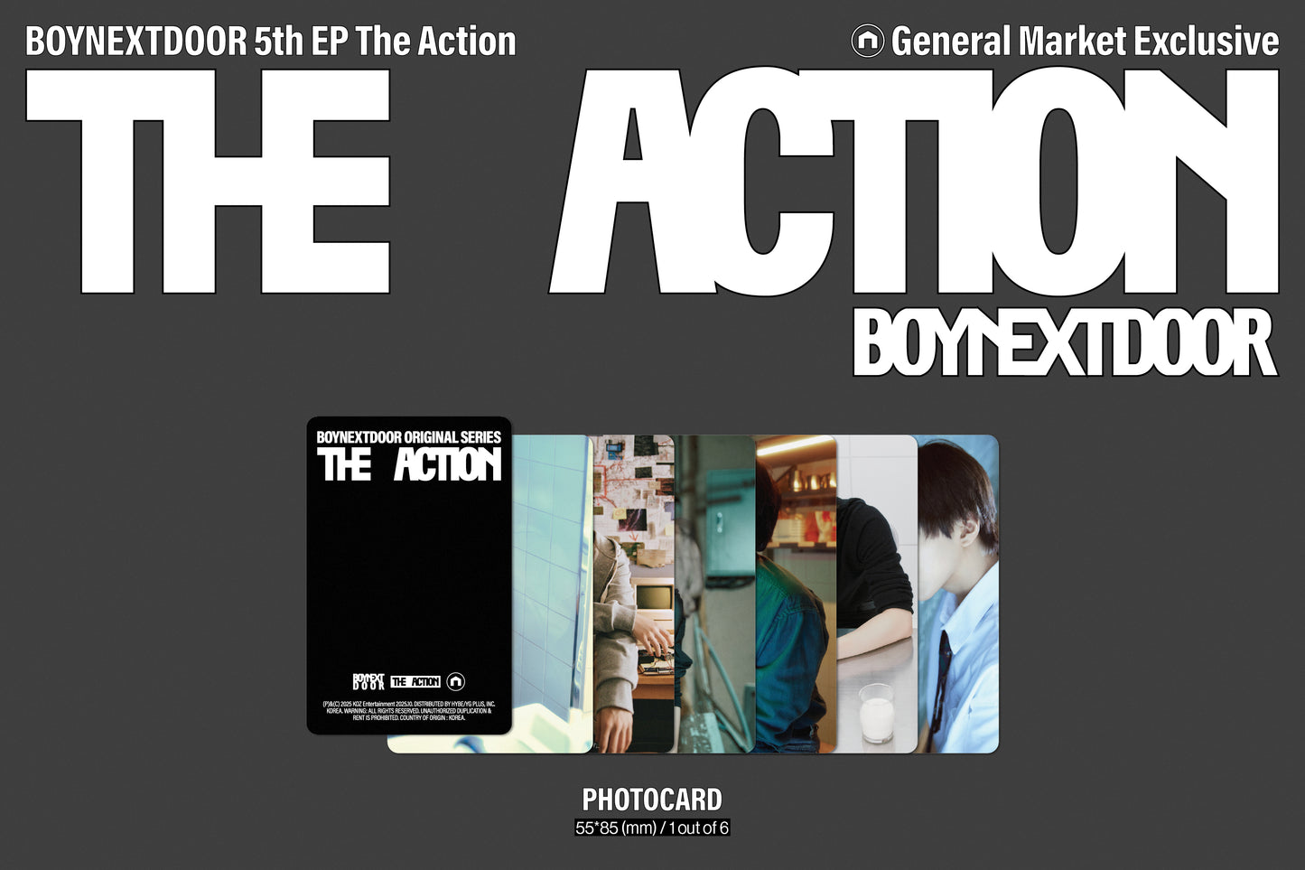 [PRE-ORDER] BOYNEXTDOOR - THE ACTION (5TH MINI ALBUM) [COMPACT]