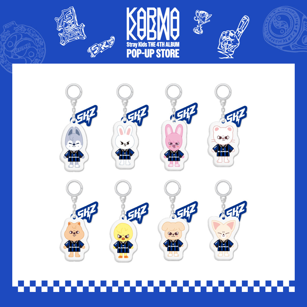 [ROUND 1 PRE-ORDER] STRAY KIDS - KARMA SKZOO YINYANG KEYRING