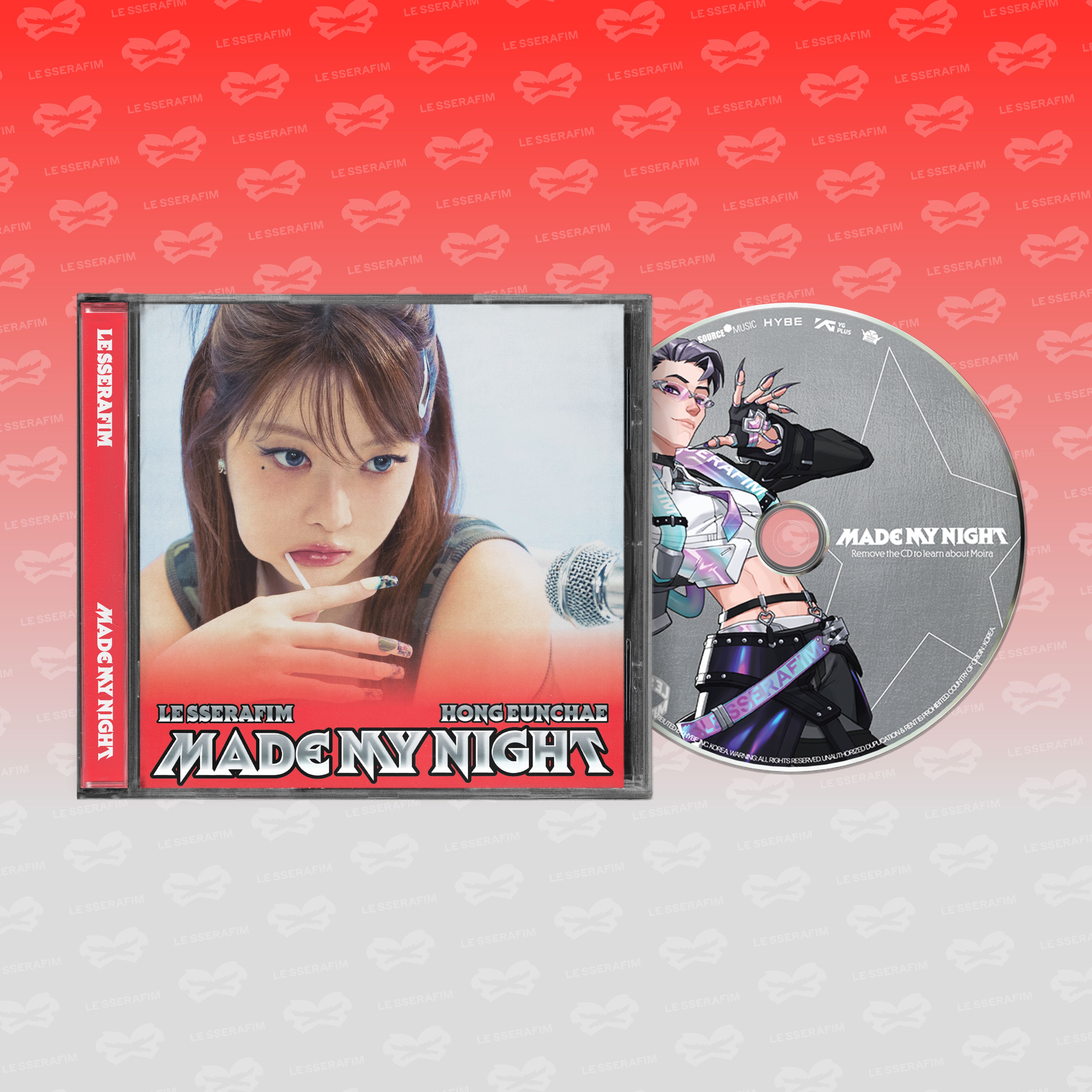 LE SSERAFIM - 2nd Single Album 'Mady My Night' Single CDs – Kpop Nara