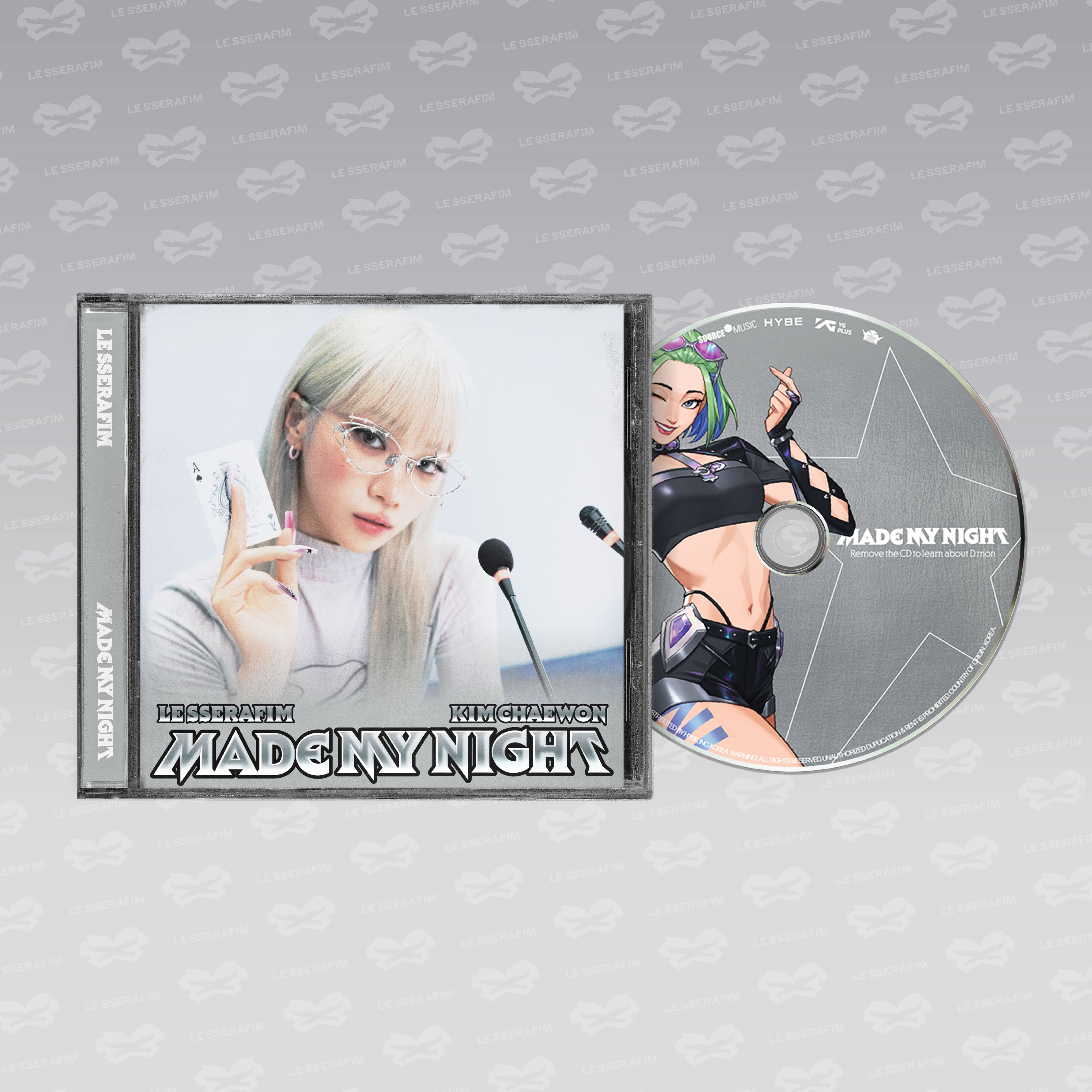 LE SSERAFIM - 2nd Single Album 'Mady My Night' Single CDs – Kpop Nara