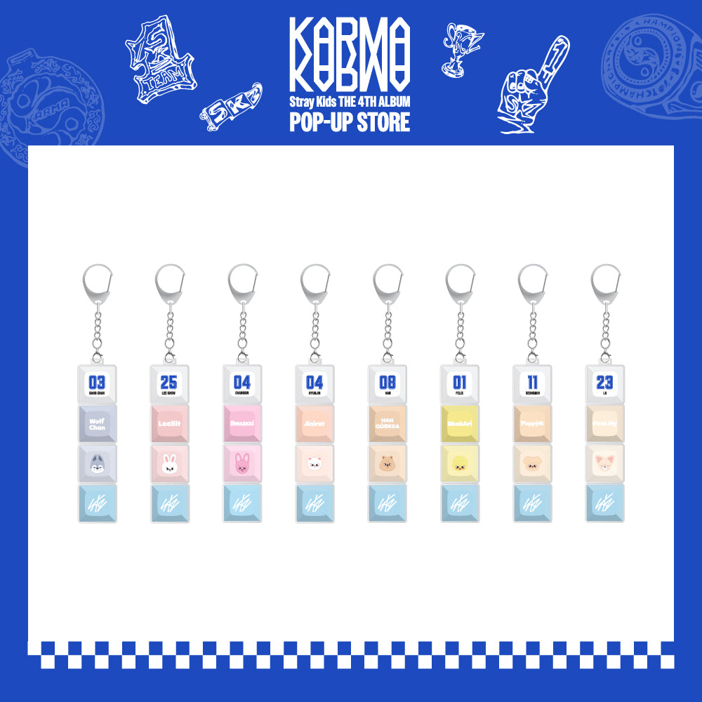 [ROUND 1 PRE-ORDER] STRAY KIDS - KARMA SKZOO KEYCAP KEYRING