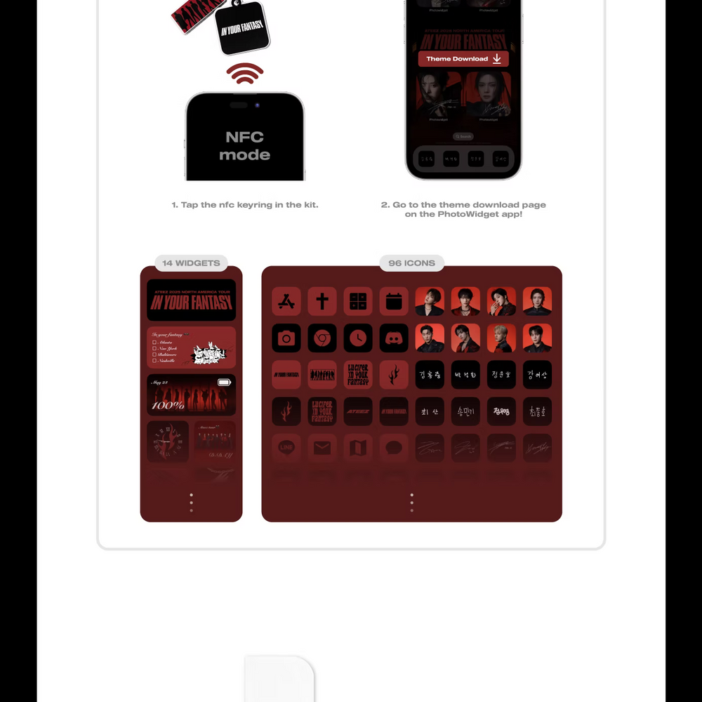 ATEEZ - IN YOUR FANTASY PHOTO WIDGET [IPHONE]