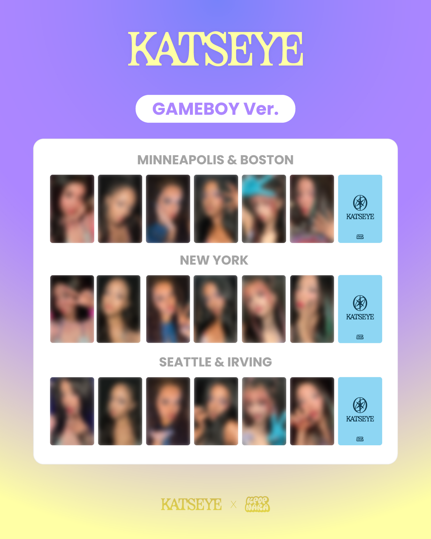 [PRE-ORDER] KATSEYE - BEAUTIFUL CHAOS TOUR [KPOP NARA EXCLUSIVE LUCKY DRAW] [SEATTLE & IRVING VER.]