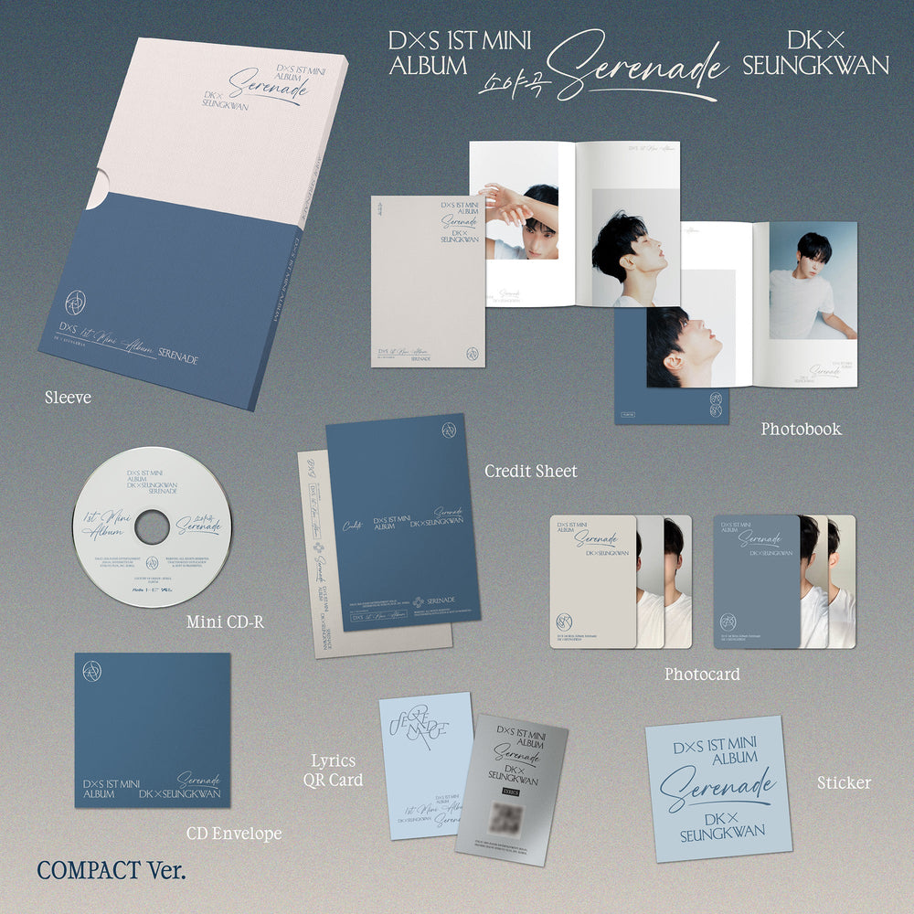 DK X SEUNGKWAN – Serenade 1° Mini Album KIT Ver. Con Catena E 20 Fotocarte, Sigillato