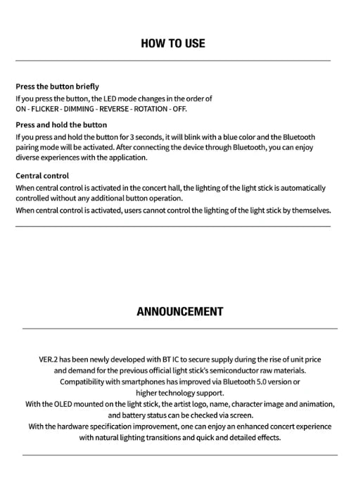 
                      
                        STRAY KIDS - OFFICIAL LIGHT STICK VER. 2
                      
                    