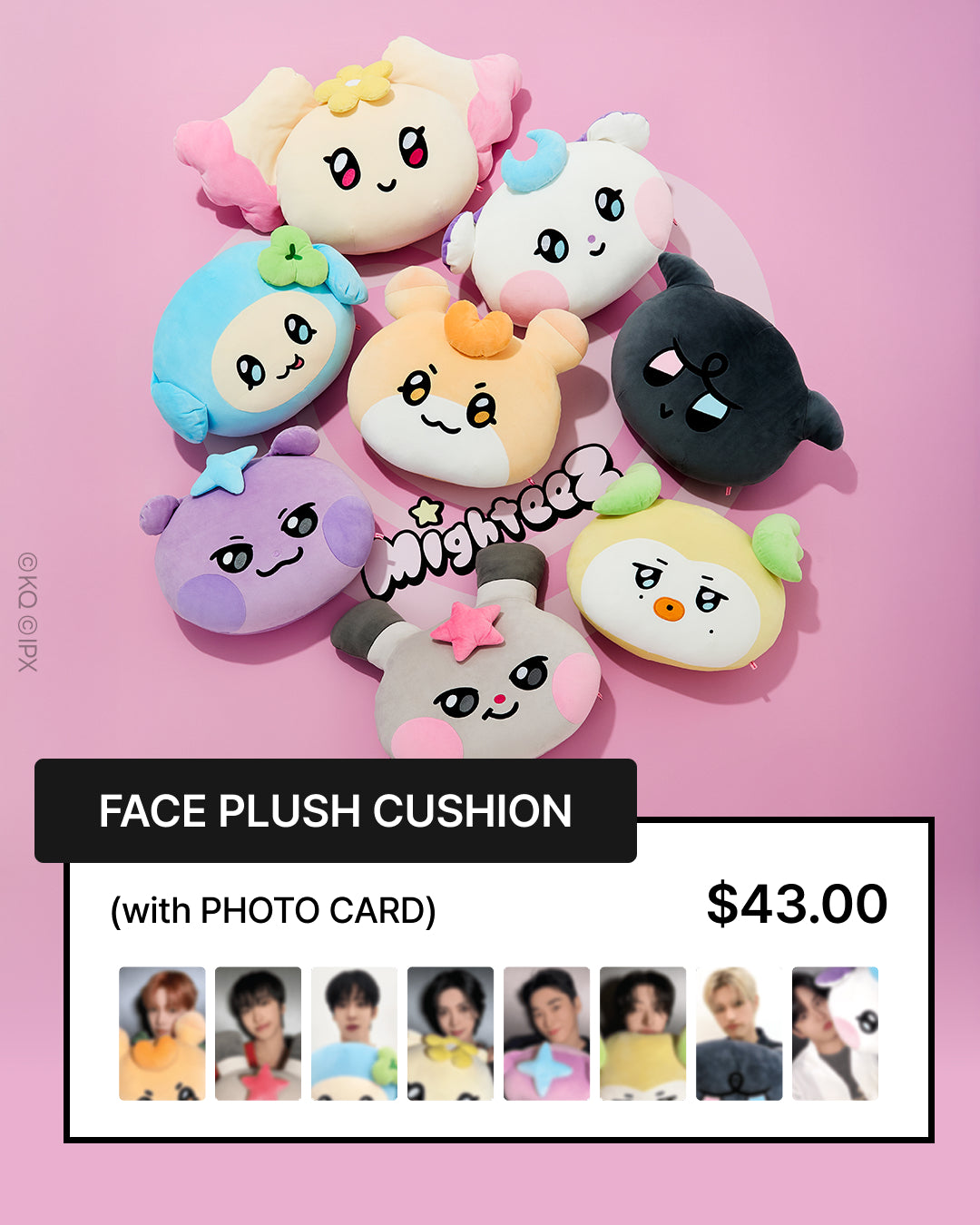 MIGHTEEZ FACE PLUSH CUSHION