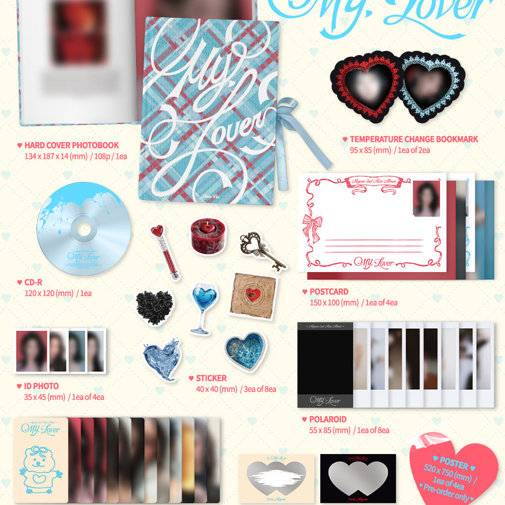 
                      
                        [PRE-ORDER] MIYEON - MY, LOVER (2ND MINI ALBUM) [KPOP NARA EXCLUSIVE]
                      
                    