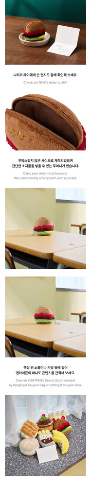 
                      
                        picture showing different angles of the pouch keychain made by niki in the shape of a hamburger
                      
                    