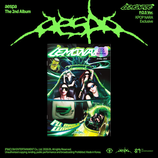 PRE-ORDER] aespa - The 2nd Album 'LEMONADE' (P.O.S. Ver.) (Kpop Nara